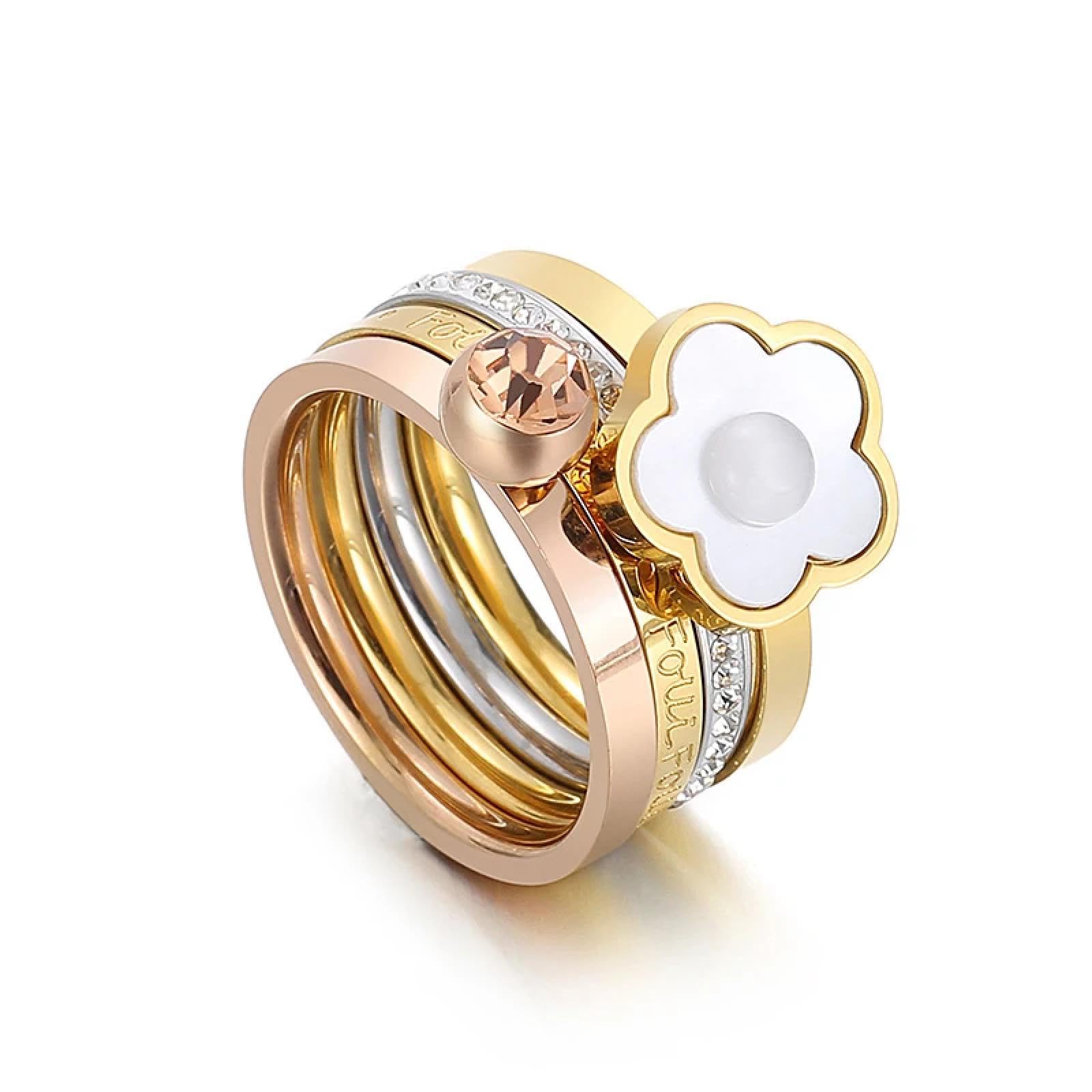 Ring Ringe Damen Bijouterie Herren Design Gold Farbe Charm Ringe Für Frauen Zweireihige Cubic Zirkon Hochzeit Phantasie Verschiedene Größen Verlobungsringe