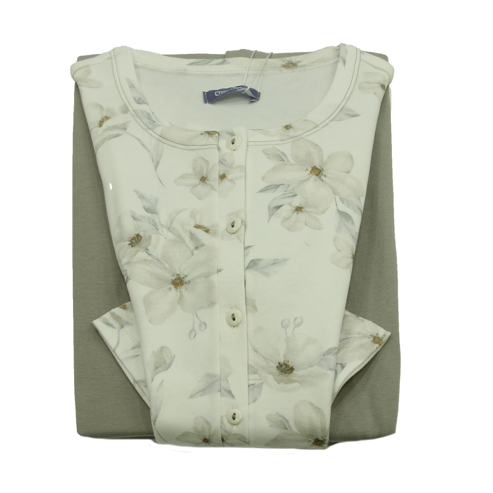 Linclalor Pigiama donna in caldo cotone art. 82897-44, Tortora