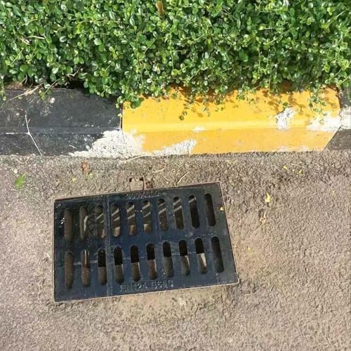 Grille de drainage extérieure caniveau robuste allée terrasse 60x60