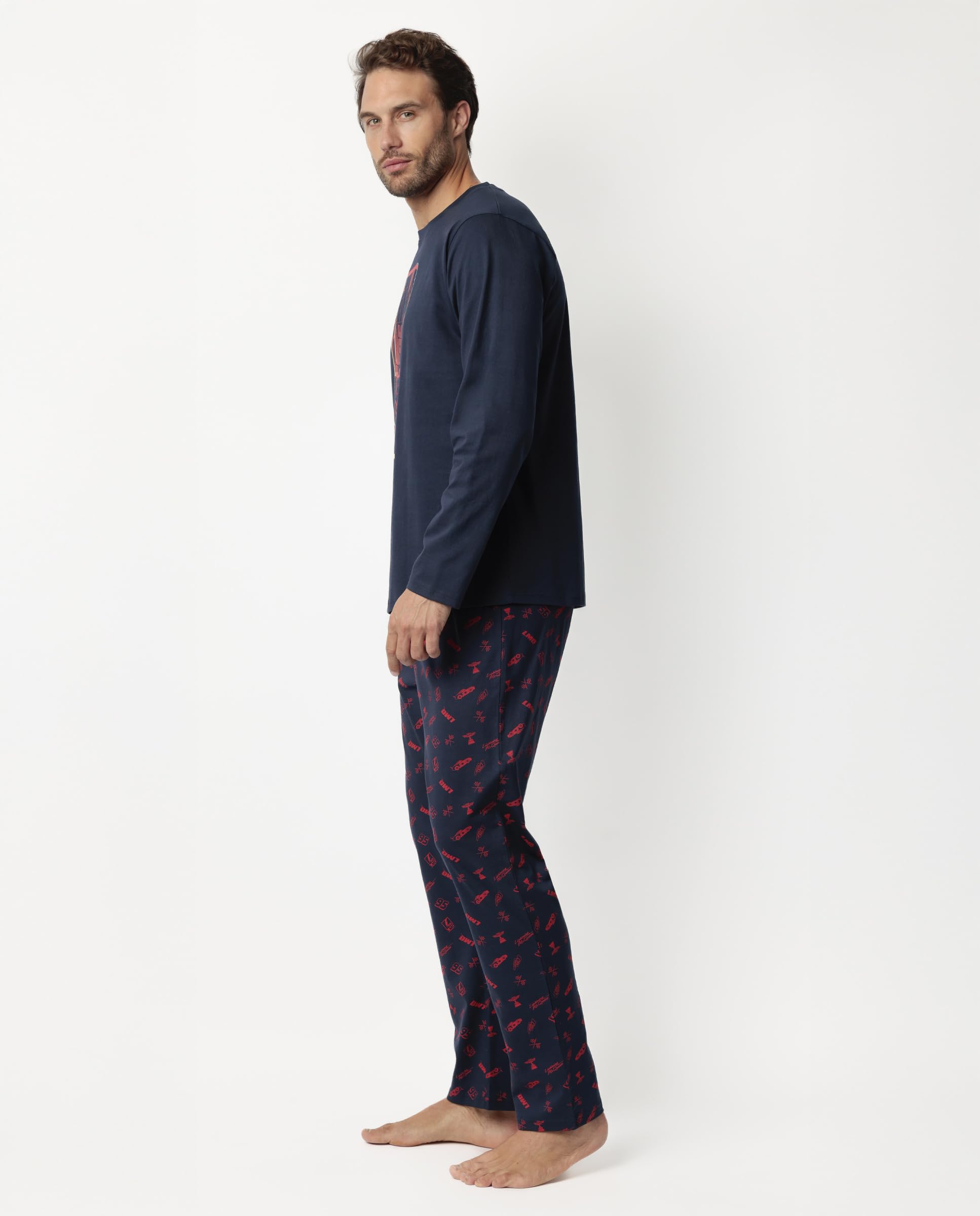 Disney Cars Pijama Manga Larga Neon Mcqueen para Hombre