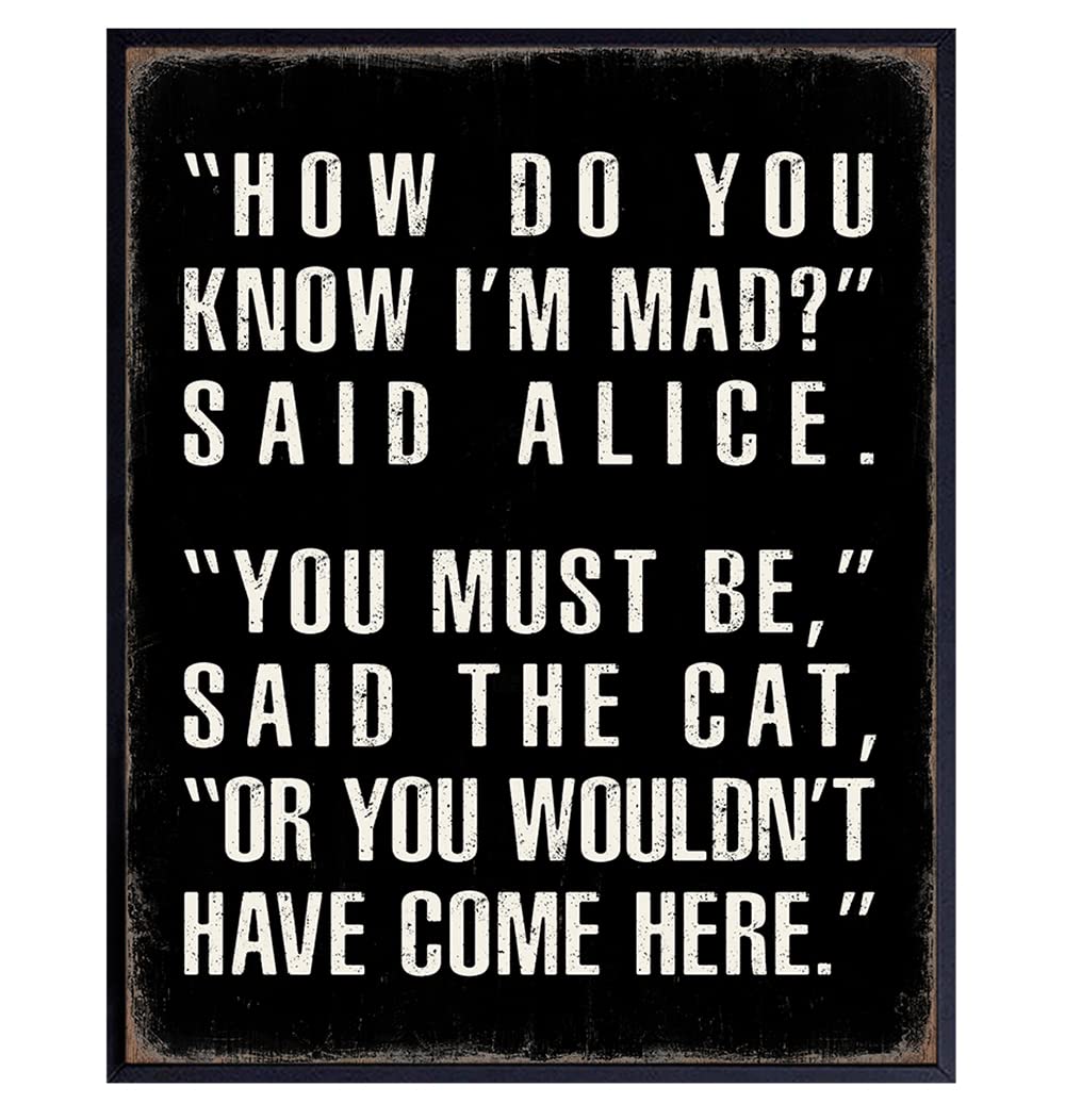 Office Wall Art & Decor Funny Quotes Wall Decor Alice