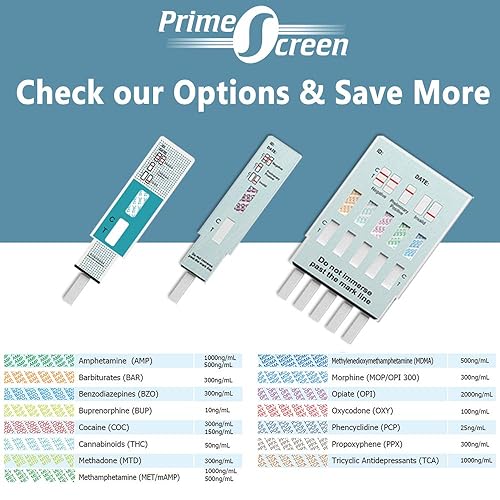 Miniatura 6 de Prime Screen Paquete de 50 Kit de prueba de orina de cotinina de tabaco de nicotina - Tarjeta de inmersión de orina prueba de cotinina para fumar -