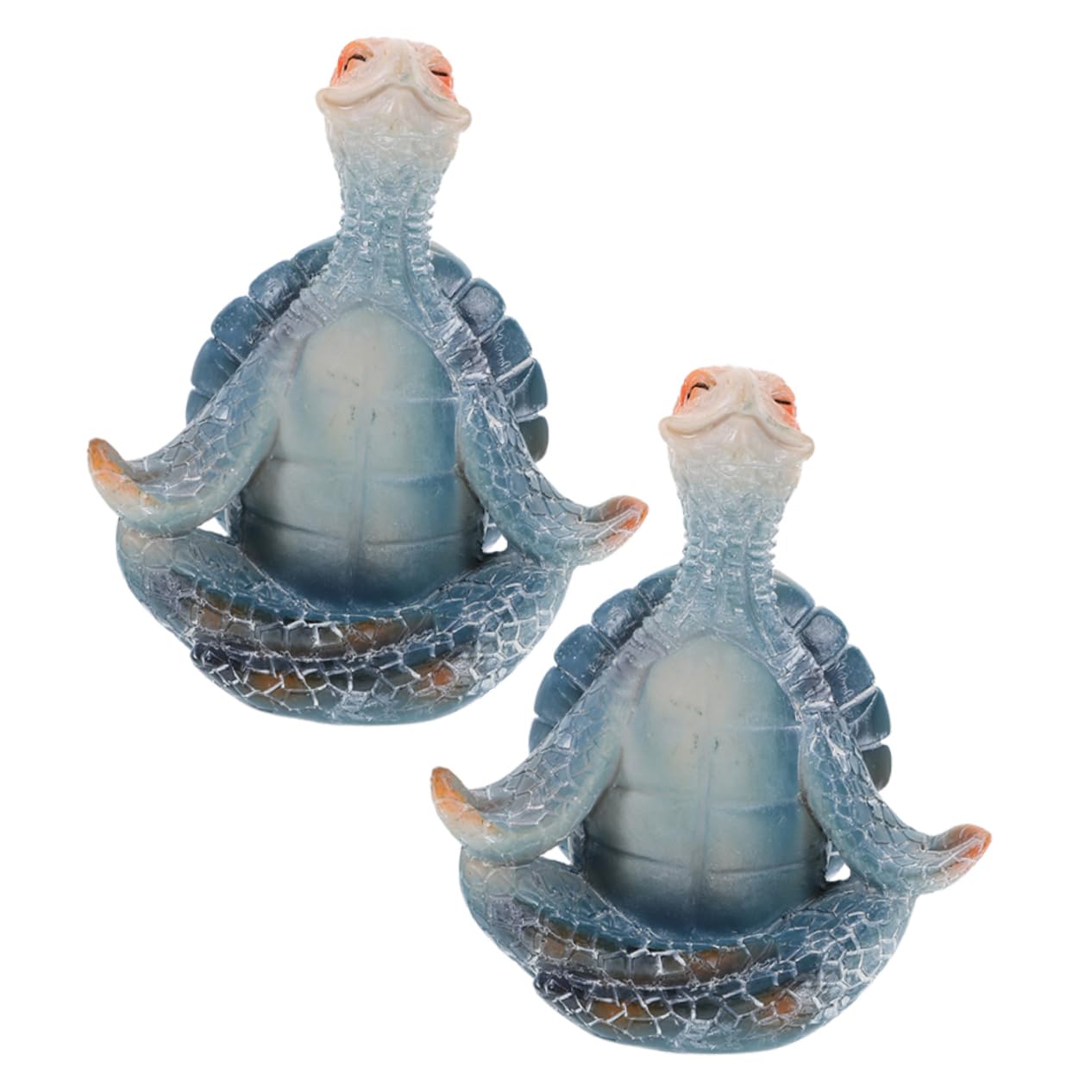 Alipis 3 Set Statua Di Yoga Giocattolo Da Giardino Statue Di Decorazioni Per Tartarughe Marine Da Esterno Feng Shui Gnomi Da Giardino Statue Di 2 pezzi * 3