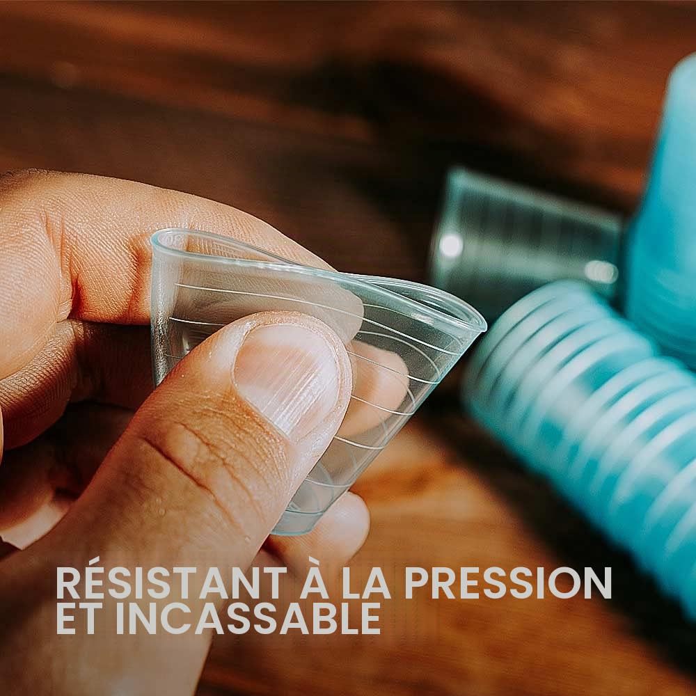 Tuuters. Lot de 300 gobelets à médicaments, 30 ml, incassables, pour schnaps, médecines, mélange de couleurs + couvercle