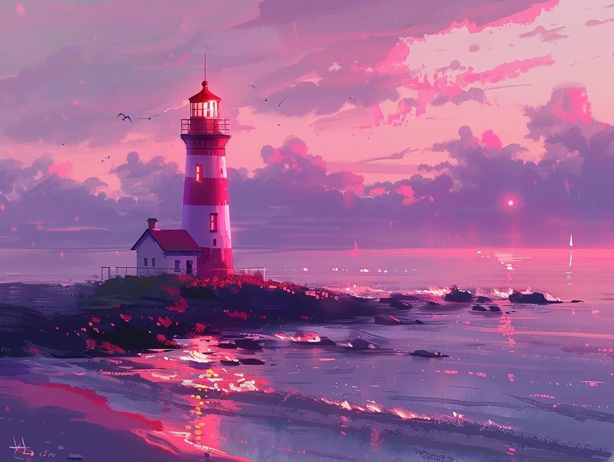 ダイヤモンドアート海 ダイヤモンド刺繍 全面貼り付けタイプ ダイヤモンドペインティング 灯台 ダイヤモンド アート ダイアモンド四角