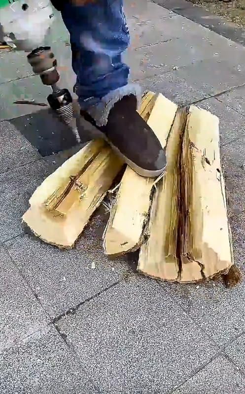 Log Wood Splitter Firewood Breaker Drill Bit Screw Cone Driver Fit Hex SDS Plus