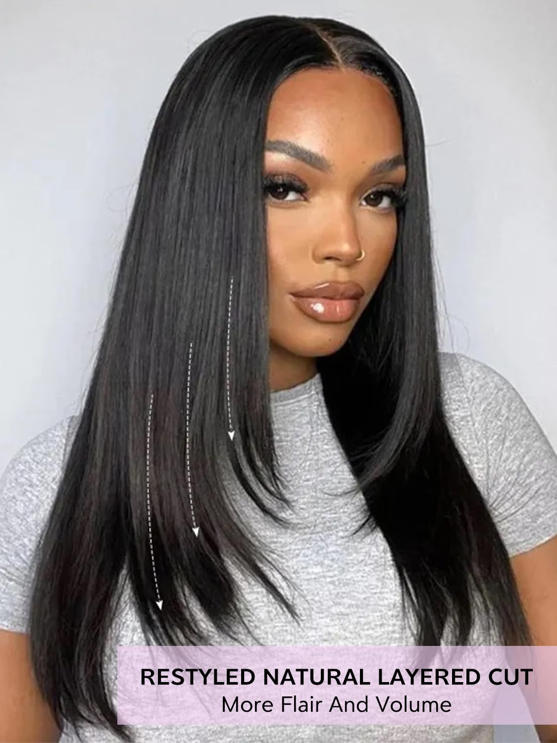 9X6 Max Part Straight Glueless Human Hair Wig For Black Women,200% Density Wear And Go Glueless wigs human hair pre plucked pre cut,Ready To Wear Wigs glueless human hair for beginner Friendly 32Inch - Image 2