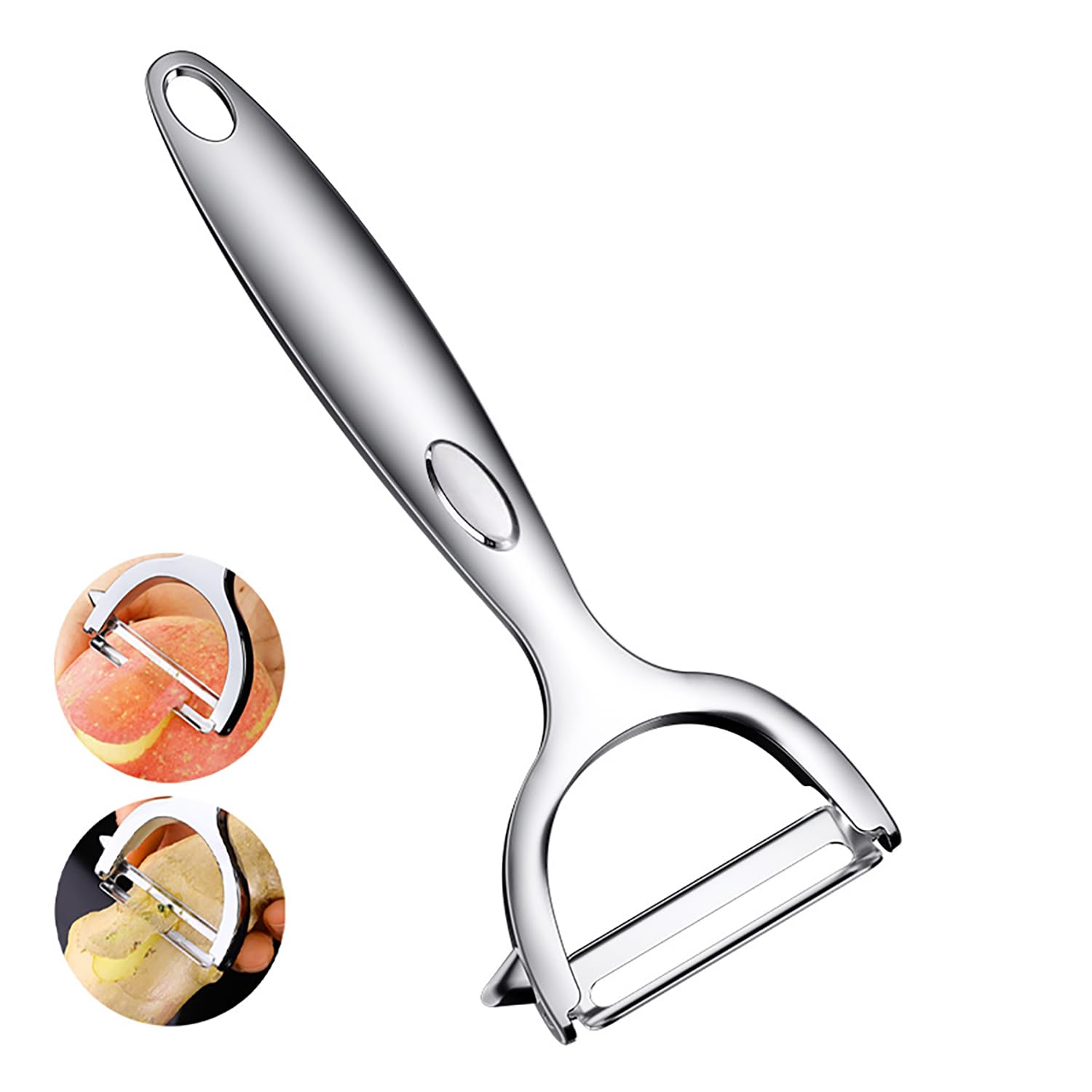 YPYMOD Pelapatate Professionale, Sbuccia Mela, Pelaverdure Acciaio Inossidabile, Pelapatate con Manico Antiscivolo, Lato Pelapatate a Y, 6.3 cm x 16 cm