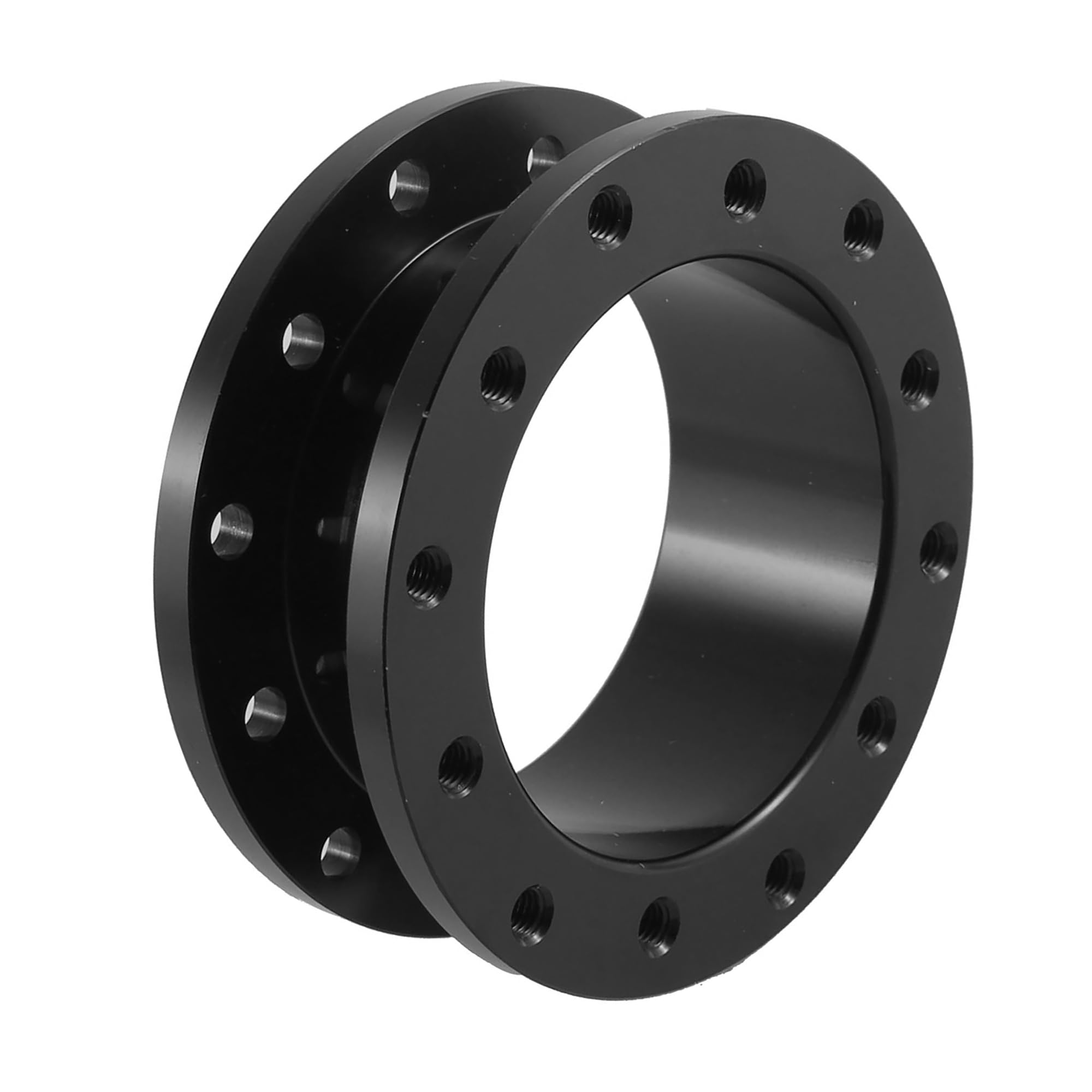 1 Pcs 30mm Universal Steering Wheel Hub Adapter Spacer - Aluminium Black