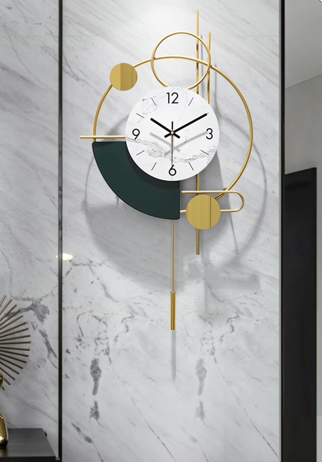 Amazon.co.jp: リビングルームの装飾のための壁掛け時計、モダン