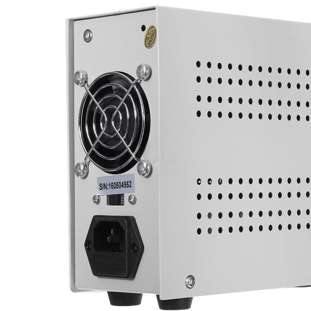 Regulated DC Power Supply 0-30 V 0-10 A - Fuente de alimentación de CC ajustable de 220 V Fuente de alimentación conmutada digital para espectrofotómetro y reparación de equipos de laboratorio