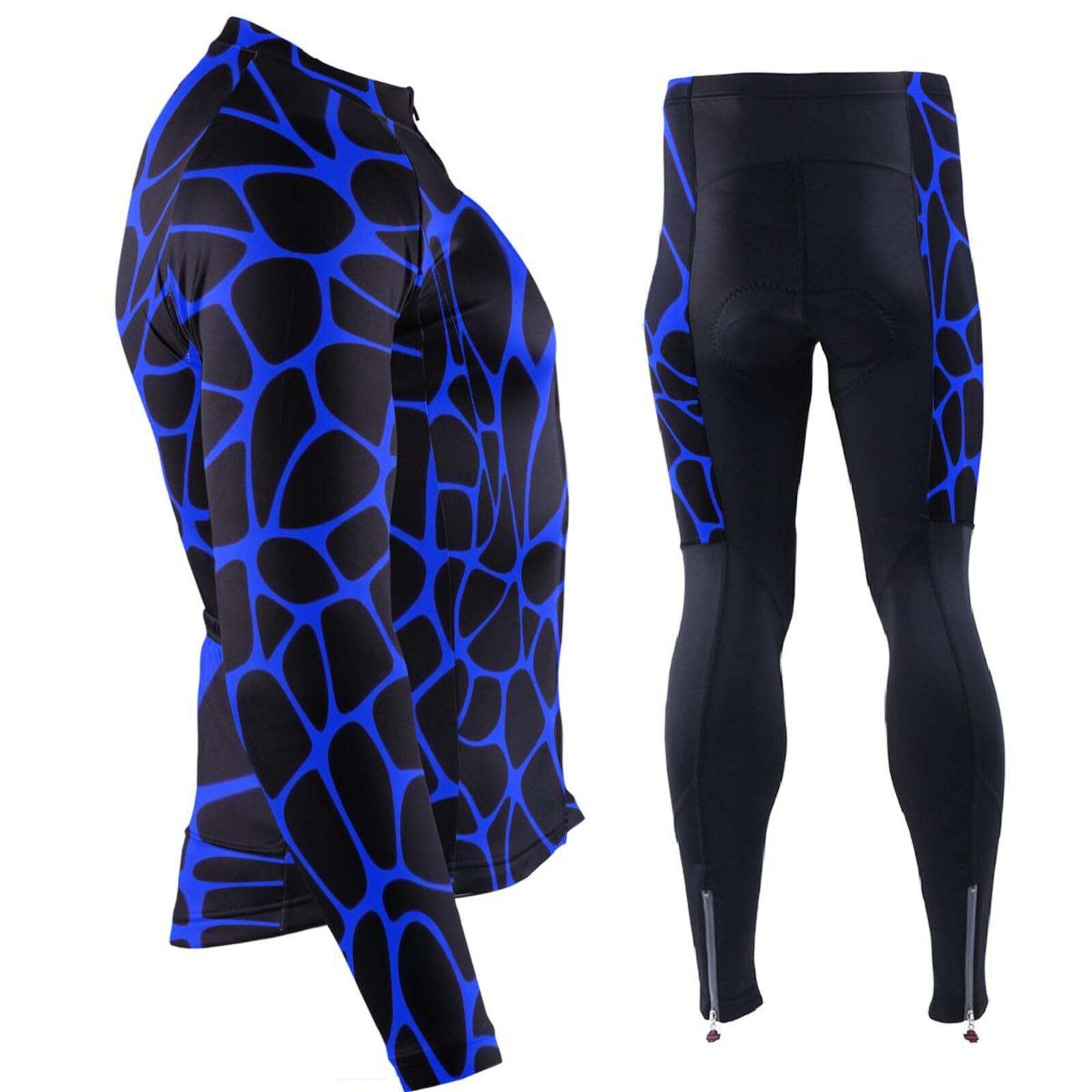 Herren-Radtrikot mit Taschen, leichte Fahrradbekleidung für Herren, 3D-gepolstert