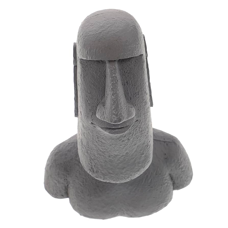 イースター島 モアイ像 インク画 B4サイズ イースター島 モアイ像