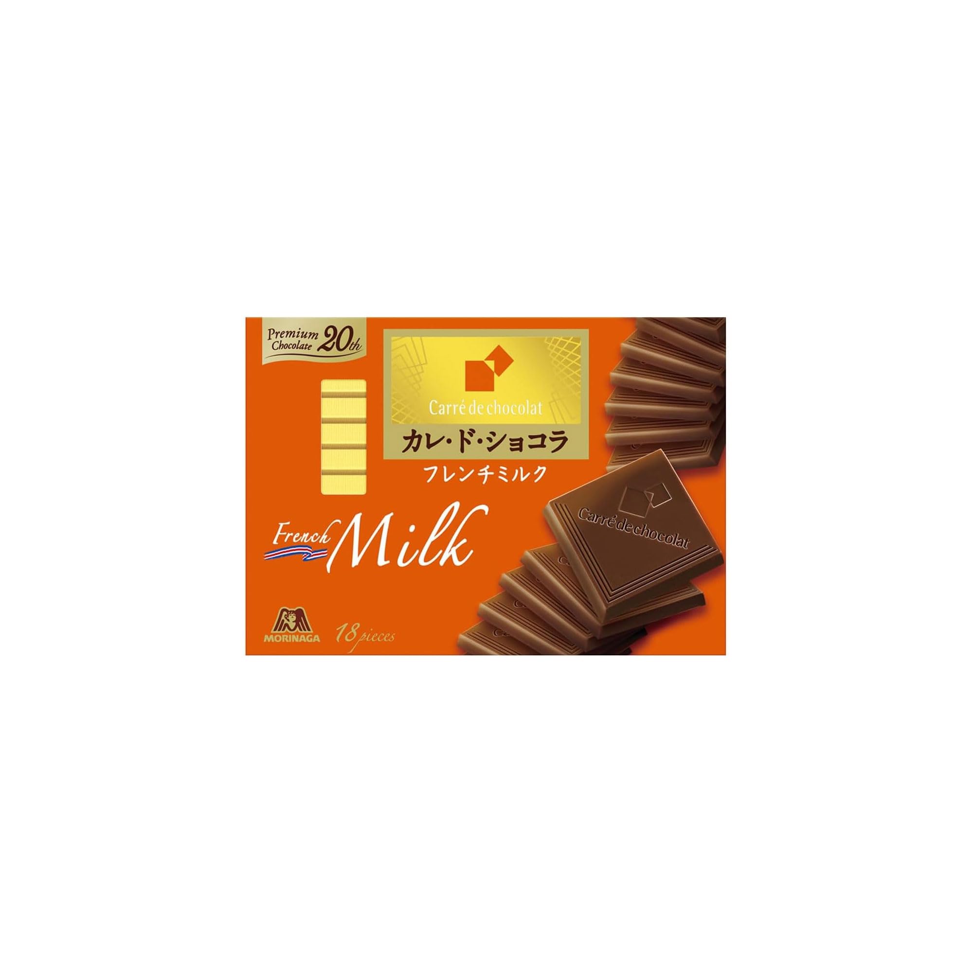 Amazon.co.jp: Morinaga Seika Carré de Chocolat 18 pieces : Food