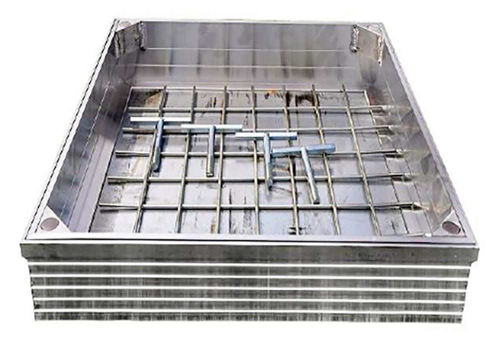 couvercles a paver et a carreler ALU 60x60x10cm
