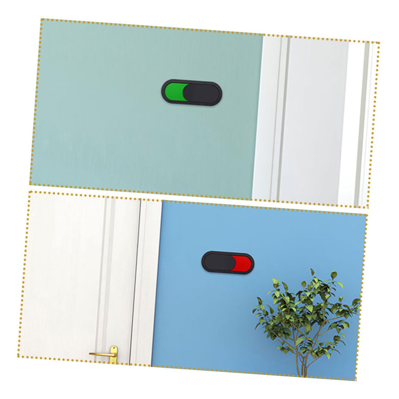 NUOBESTY 30piezas Carteles De Puerta De Privacidad De Estado Ocupado y Letreros Para Baños y Salas De Reuniones Diseño Sin