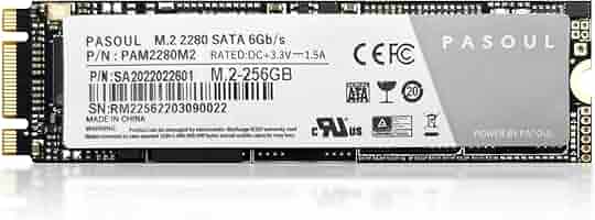Amazon | PASOUL SSD 256GB SATA M.2 2280 6GB/sに準拠 3D TLC
