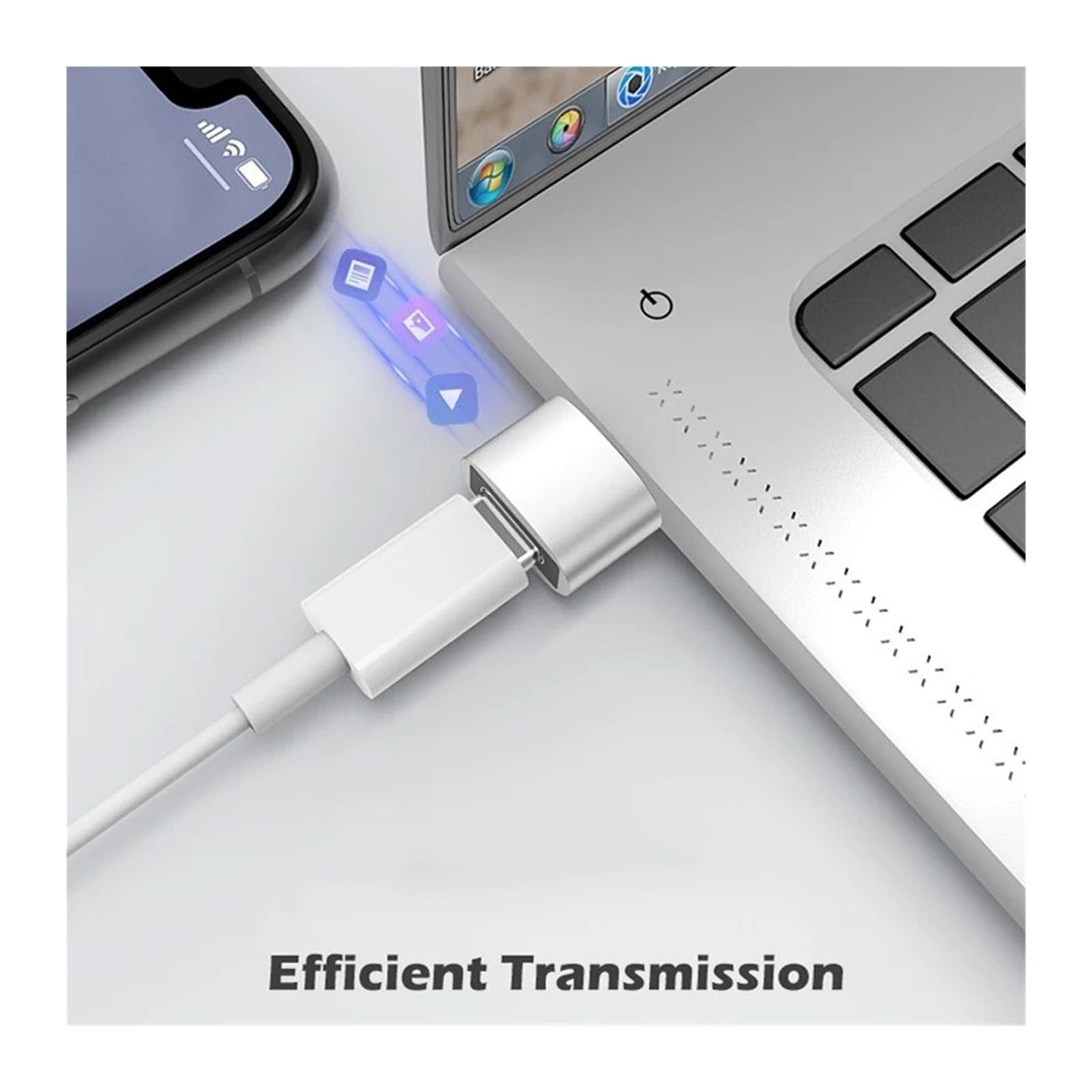 Adattatore USB C OTG tipo C maschio a 3.0 femmina convertitore per telefono tablet (nero)