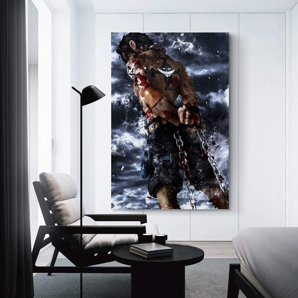 Ace One Piece Wallpaper Phone Poster Decorative Painting Canvas