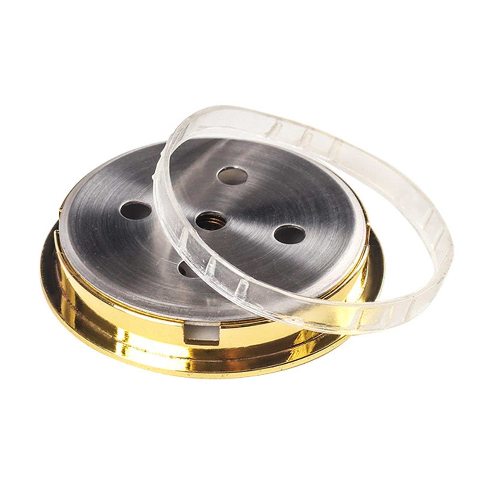 Hygromètre à cigares,Humidor hygromètre analogique en verre rond doré - Hygromètre rond pour cave à cigares Hygromètre rond mécanique Jauge d'humidité pour boîtes de conserve