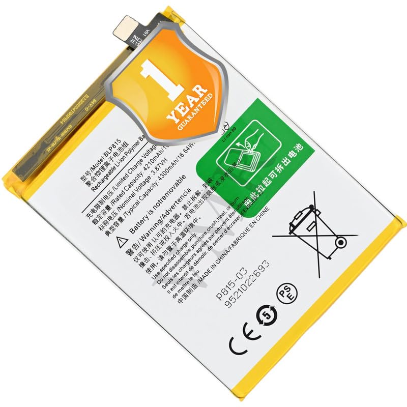 Image of Original BLP815 Battery Compatible for OnePlus Nord N10 5G - (4300mAh) - 1 Year Warranty X2