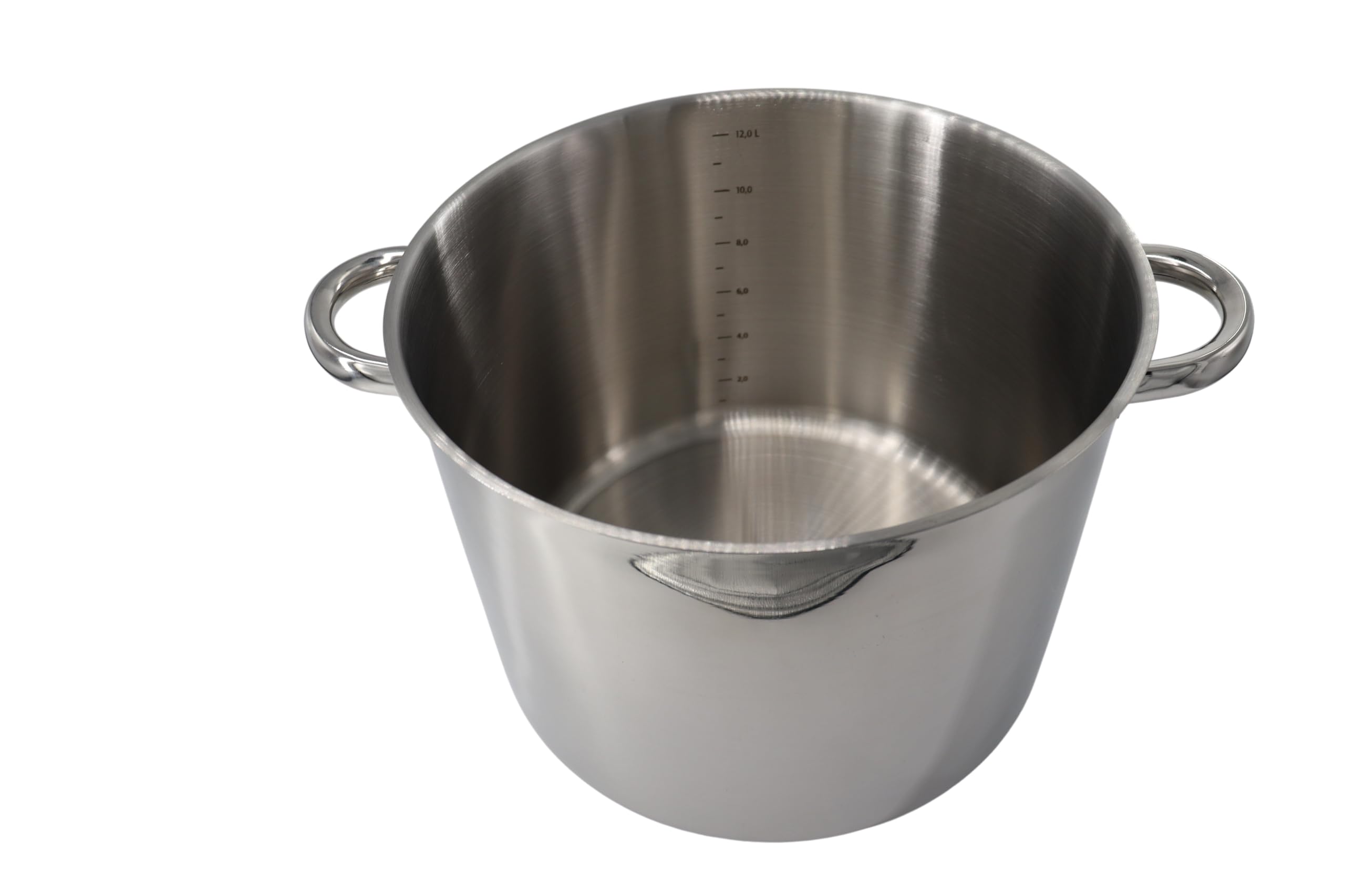 aro Olla profesional multiuso con tapa de vidrio, para todo tipo de cocinas, Ø 28 cm, olla grande (13,5 L), olla de acero inoxidable para restaurante, hotel, catering.
