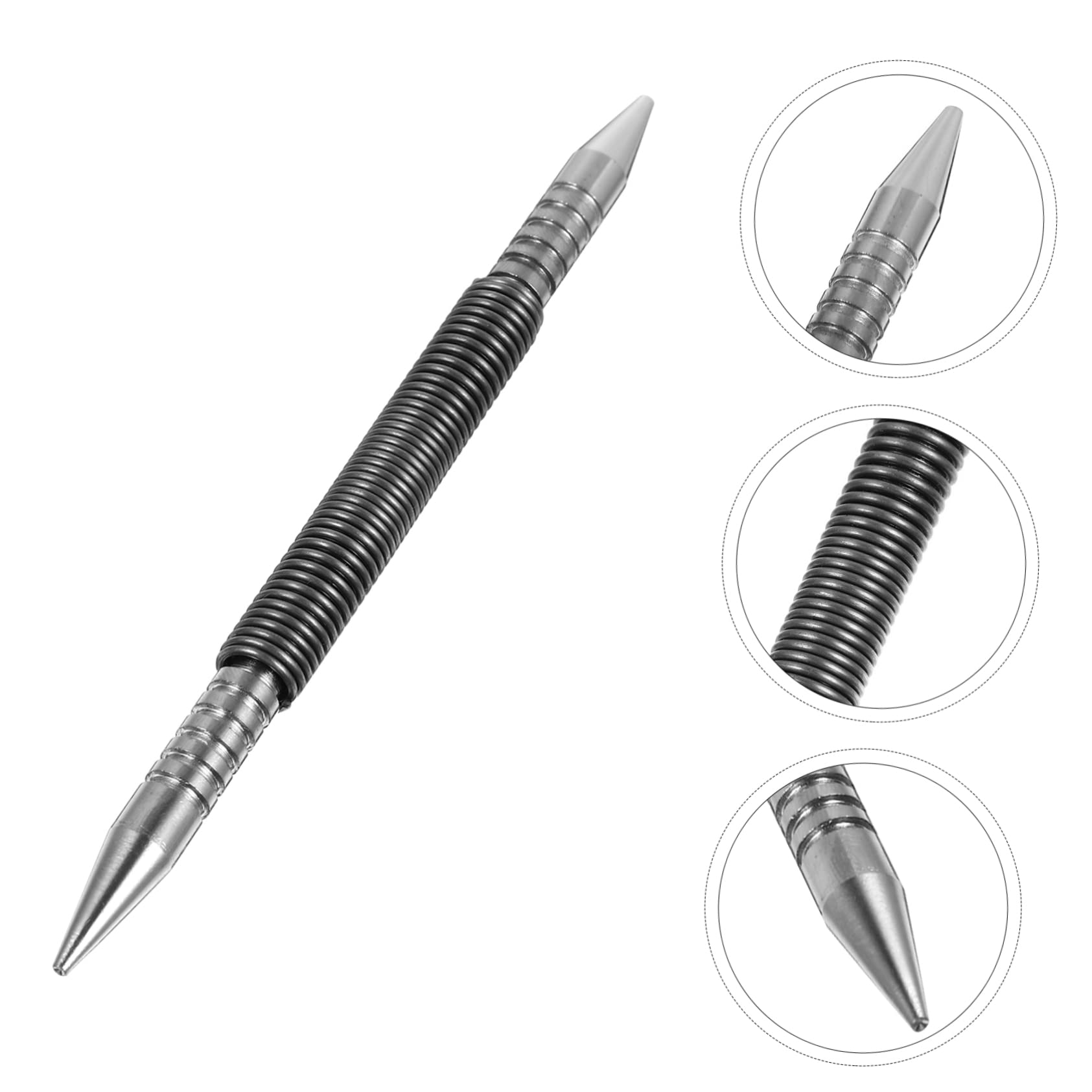 DOITOOL Pcs Nail Punch Spring Tool Set Dual Punch for Finishing Nails Wood Metal Glass Strong Impact