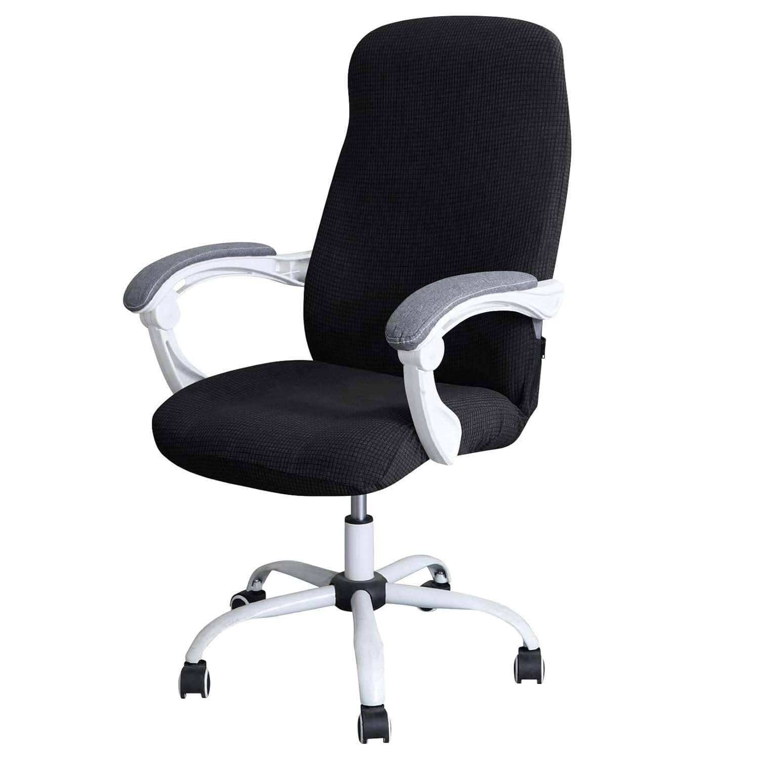 HOKIPO Office Chair Cover Water Resistant Stretch Jacquard Computer Chair Slipcover for Armrest Chairs, Large, Black (AR-4930-BLK) (B0CLLQWLRL) Amazon Price History, Amazon Price Tracker