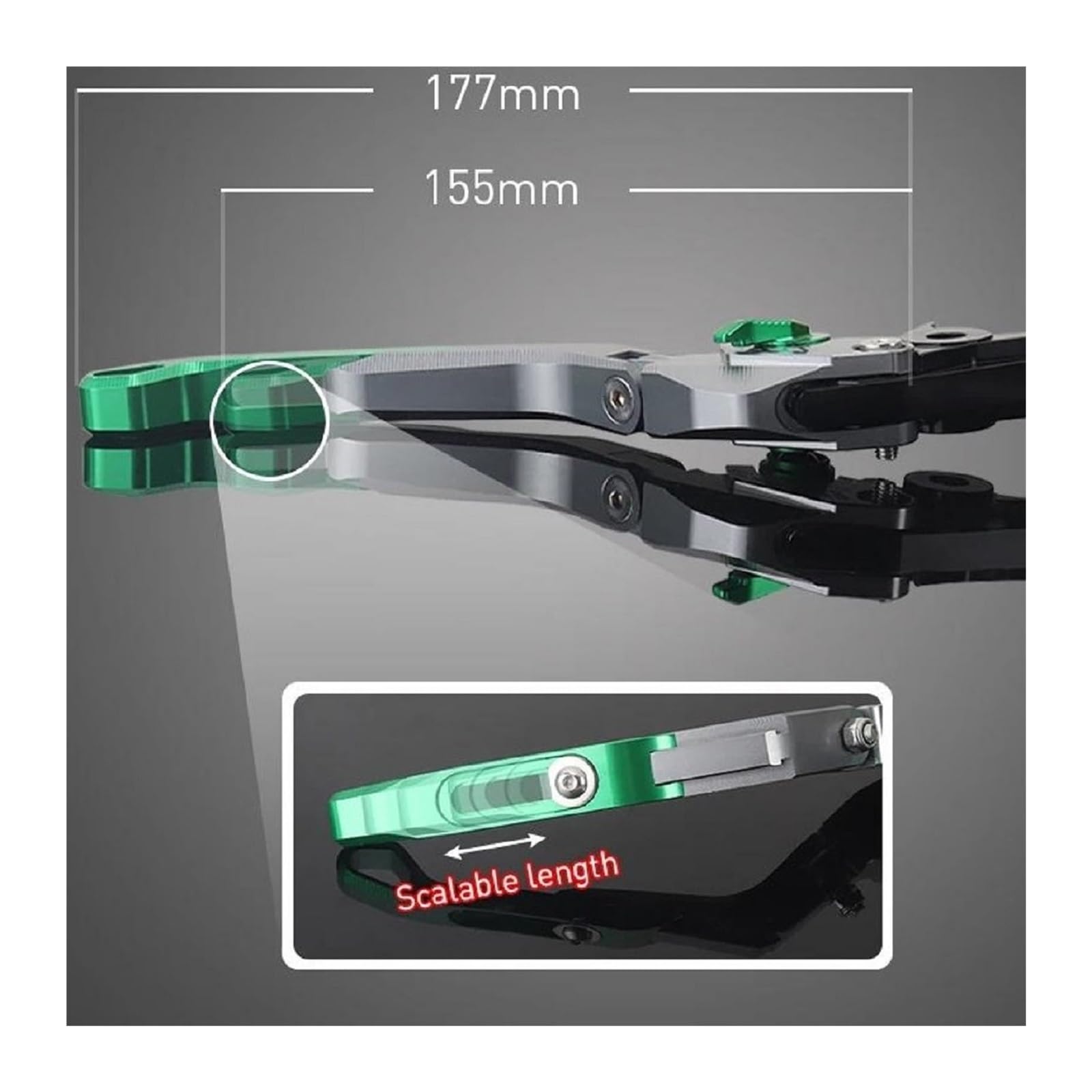 Parte Moto Leva di Frizione del Freno per Aprilia SR GT 200 SR GT200 2022-2024 Allungabile Pieghevole Regolabile Maniglie Leva 1 Coppia Accessori(Nero)