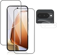 Pack of 2 + 2 Screen Protectors for Google Pixel 10, Tempered Glass Screen Protector for Google Pixel 10, 9H Hardness, HD Screen Protector, 0.33 mm Ultra Clear, Ultra Resistant