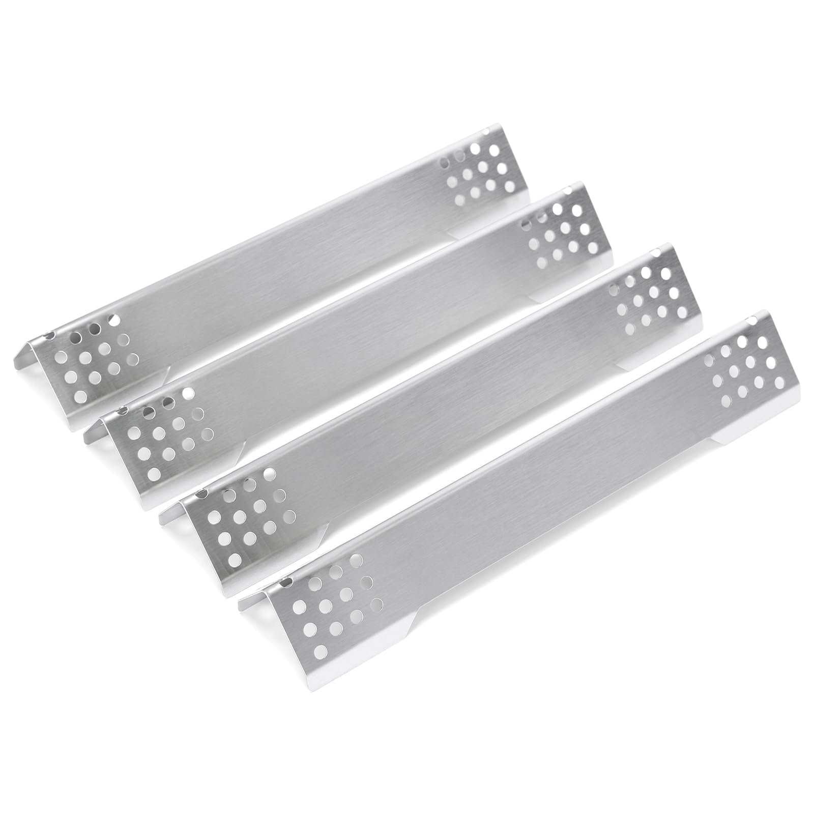 GFTIME 40.2CM Edelstahl Brennerabdeckung für Rösle Videro G3, G3-S, G3-S Nero, Vario+, Flammenverteiler für Rösle Videro G2, G4, G6 Serie und Sansibar, 4 Stück