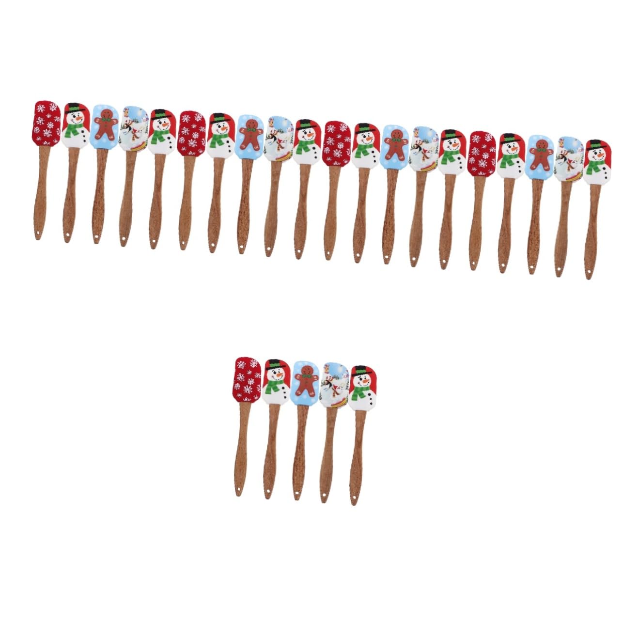MAGICLULU 5 Juegos Espátula De Silicona Para Crema Cuchillería Sartenes Estera Decoración Y Accesorios De Cocina Utensilios Raspador Para Decorar Pasteles Equipo Gel De Sílice 5 Piezas * 5