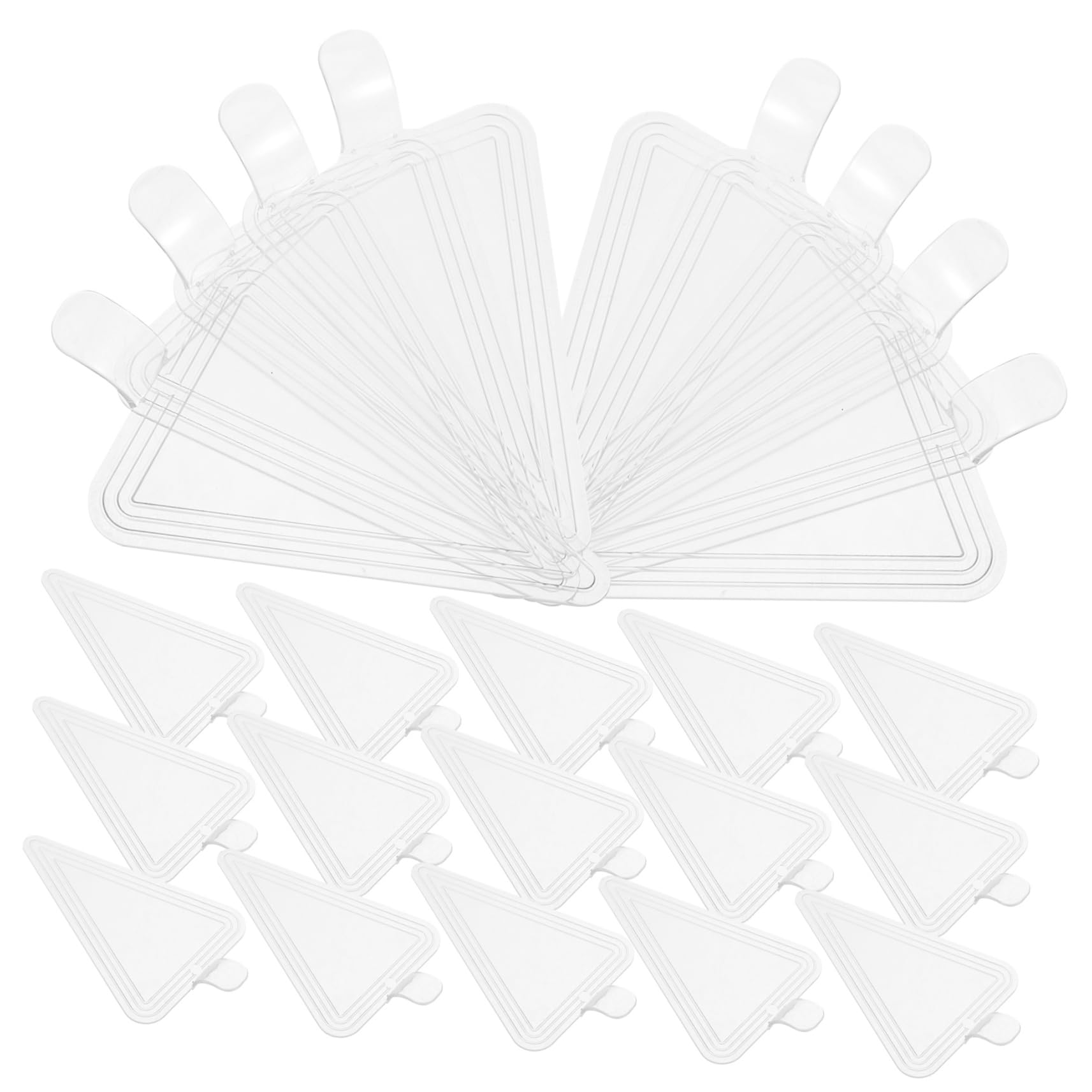 VERDANVERSE 100pcs Cake Display Bases Handles Plastic Mousse Cake Boards for Baking Wedding Party Supplies