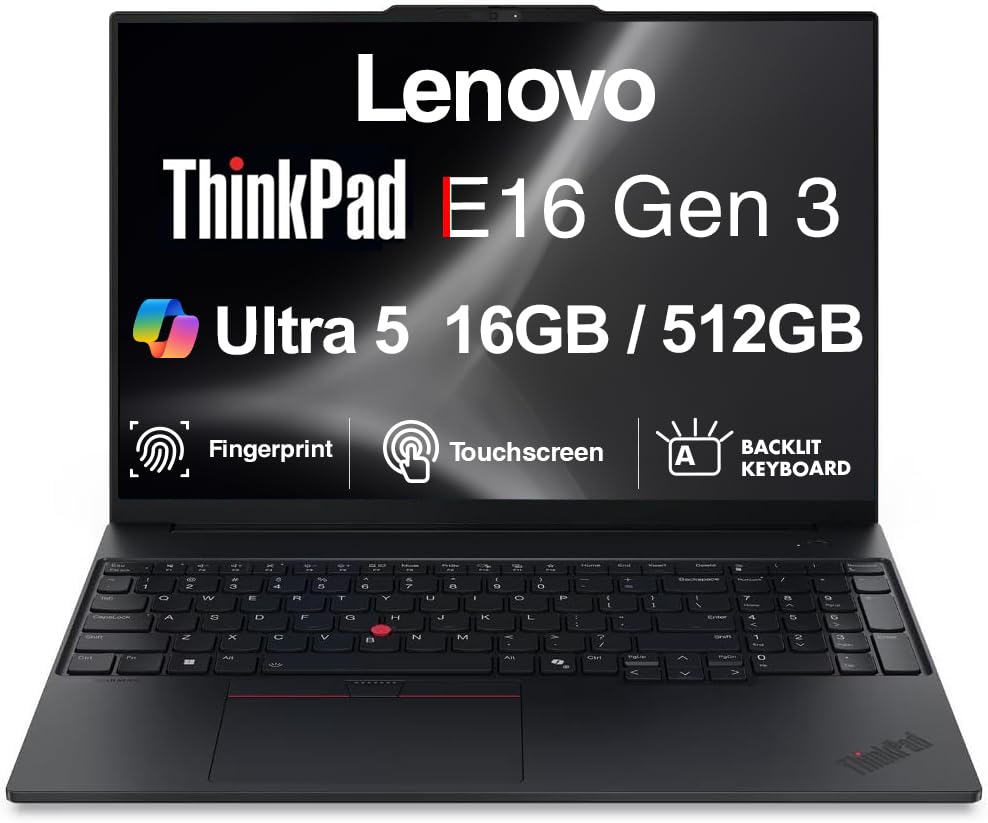 Amazon.com: Lenovo ThinkPad E16 Gen 3 AI Business Laptop 16