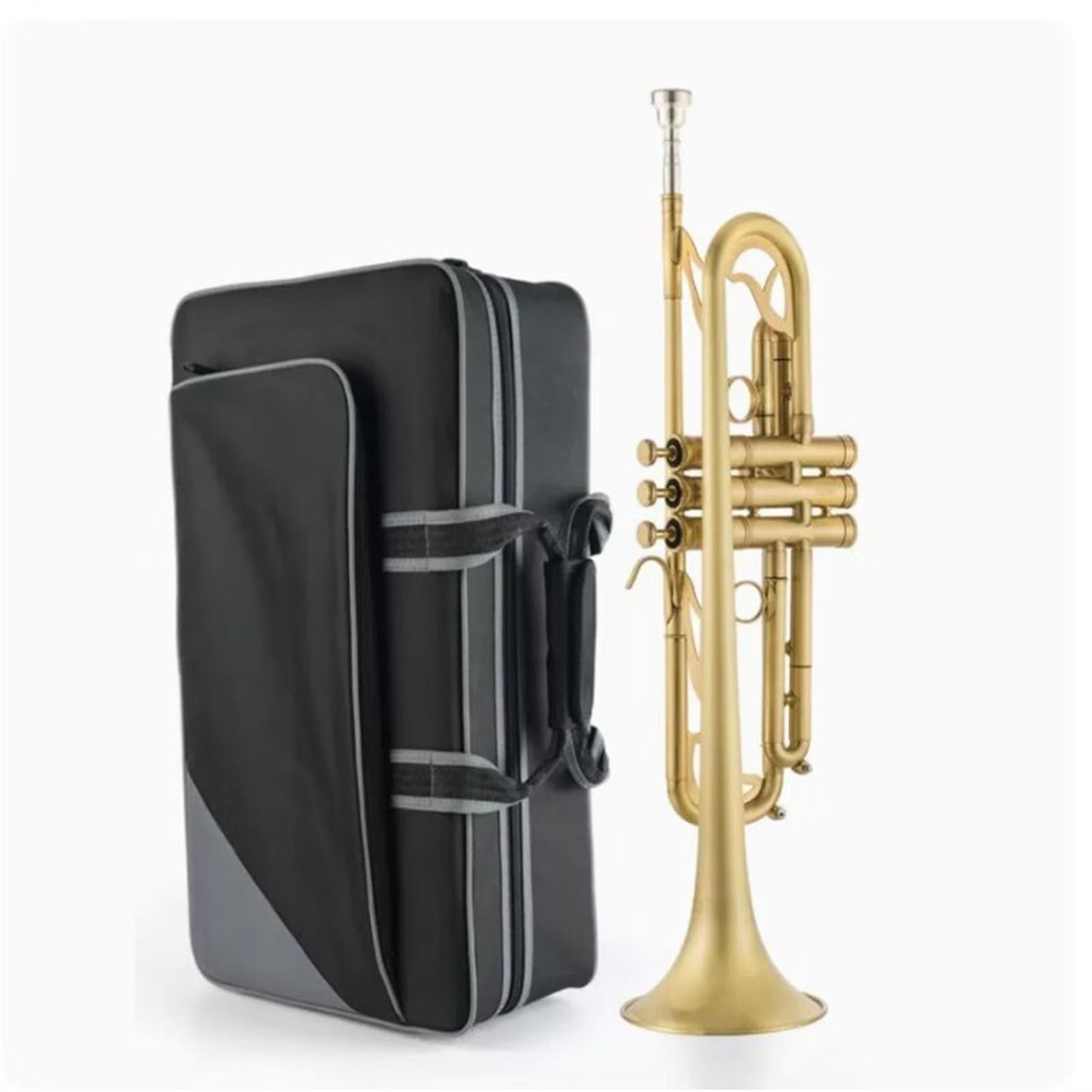 początkujących trąbka B Flat Trąbka Instrument Muzyczny Mosiądz Przenośny Wytrzymały Profesjonalny Początkujący Trąbka