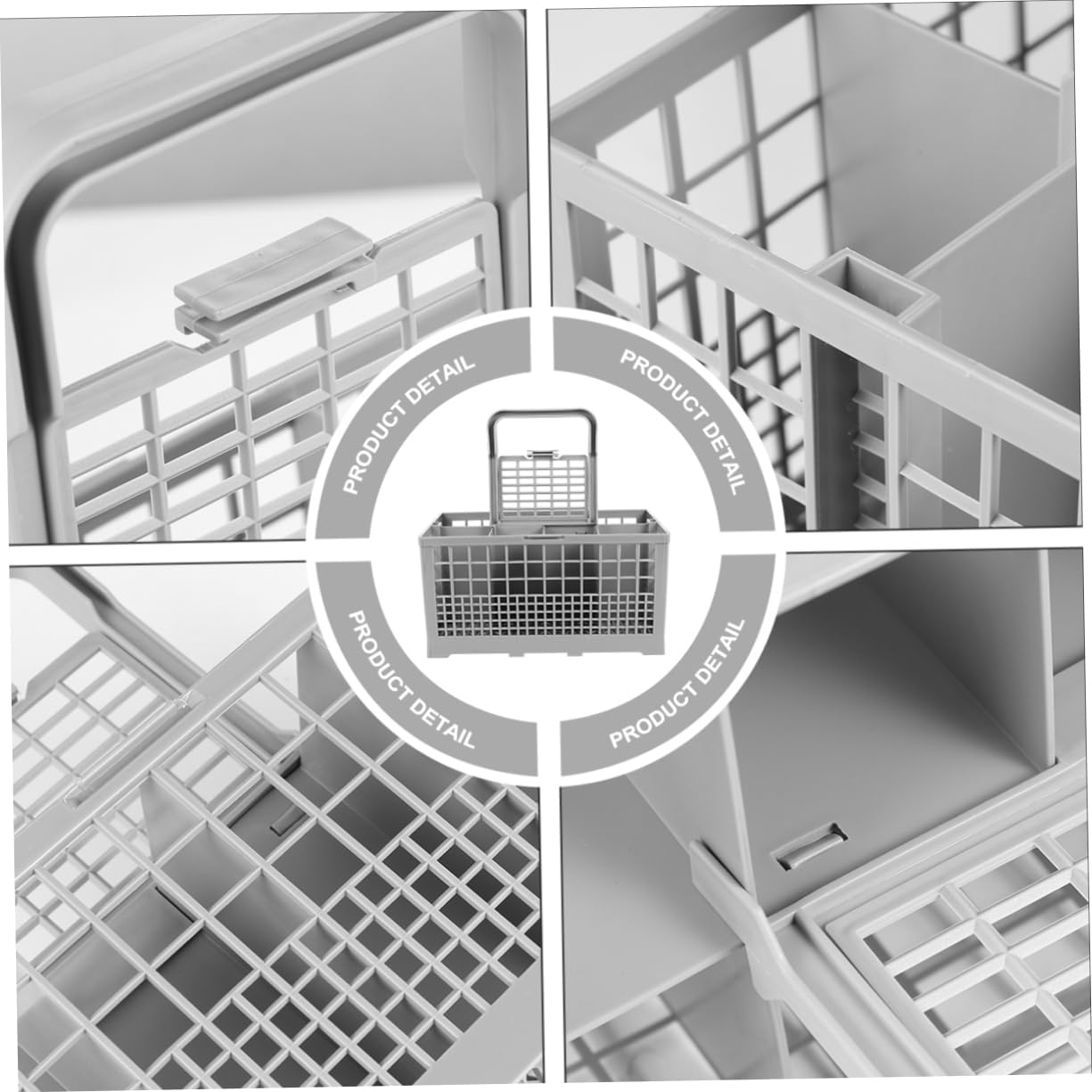 Dishwasher Cutlery Basket Organizer Plastic Many Compartments Kitchen