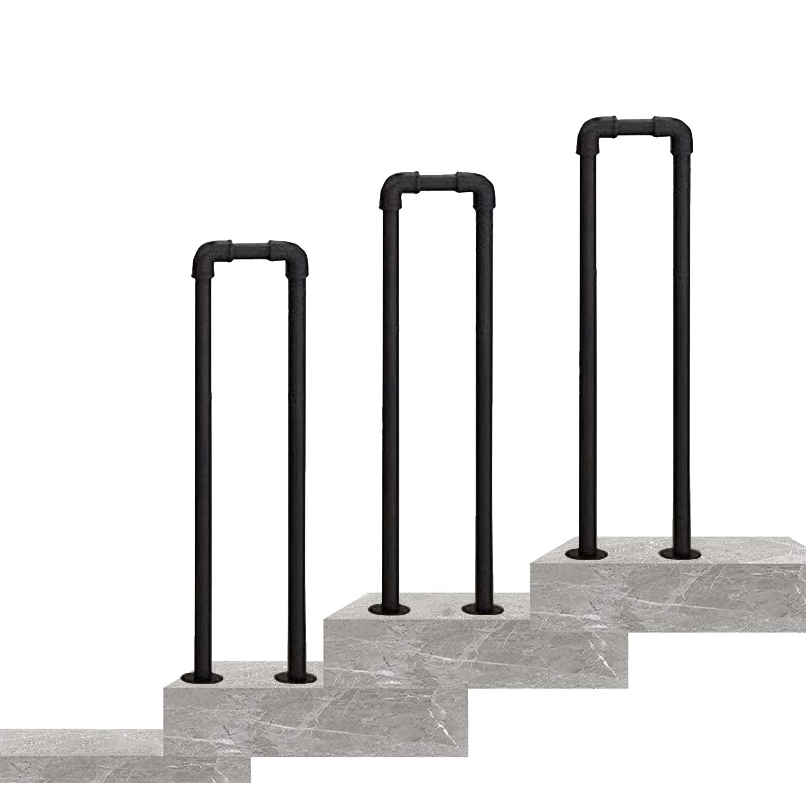 Piquet de main courante pour marche extérieure et rampe d'escalier