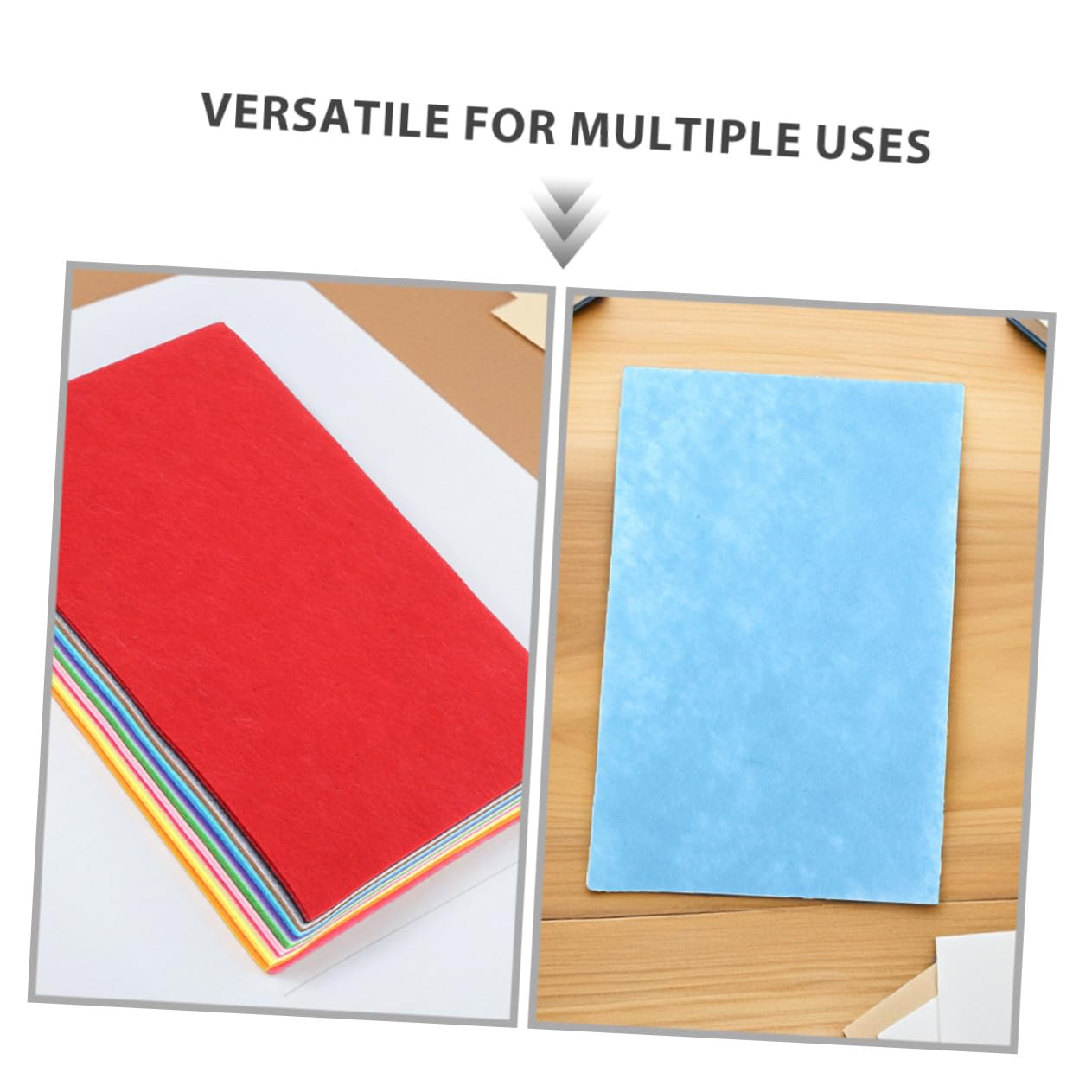 80 Stück Teiliges Bunte Filzplatten Weicher Bastelfilz Stoff für Patchwork Nähen DIY Bastelprojekte Vielseitig Zuschneidbar und Langlebig für Handwerk und Schule