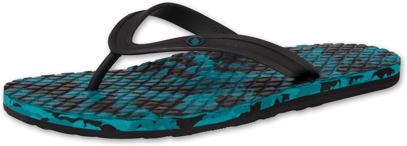 Volcom Men's Eco Concourse Bloom Flip-Flop Sandal , Spruce Green, 11