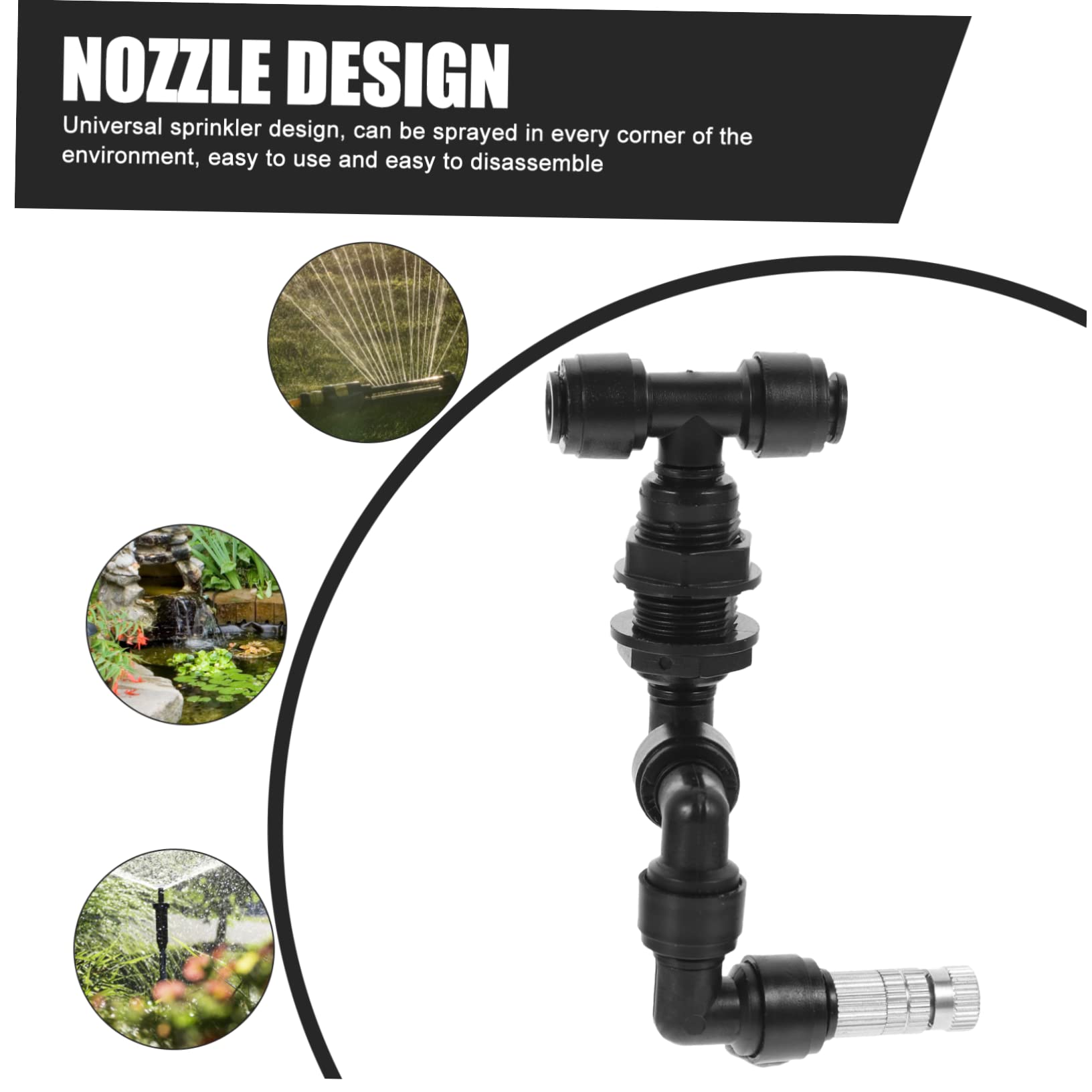 Mipcase 4pezzi Ugello Per Terrari Spruzzatore Per Piante e Animali Domestici Effetto Foresta Pluviale Facile Installazione Per e Ambienti Esterni