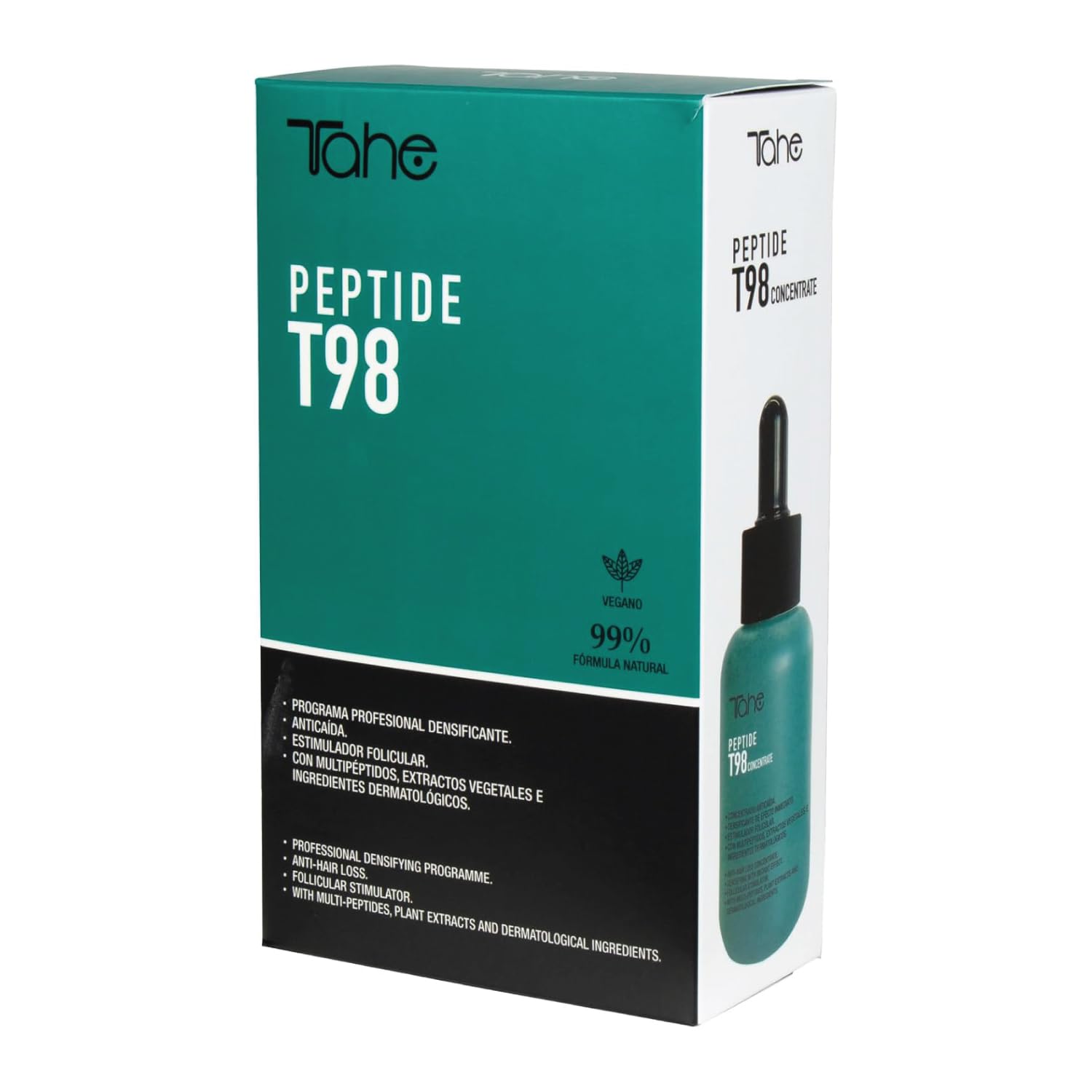 Tahe Peptide T98 Pack Anticaída del Cabello: Tratamiento Concentrado 50 ml + Champú 300 ml