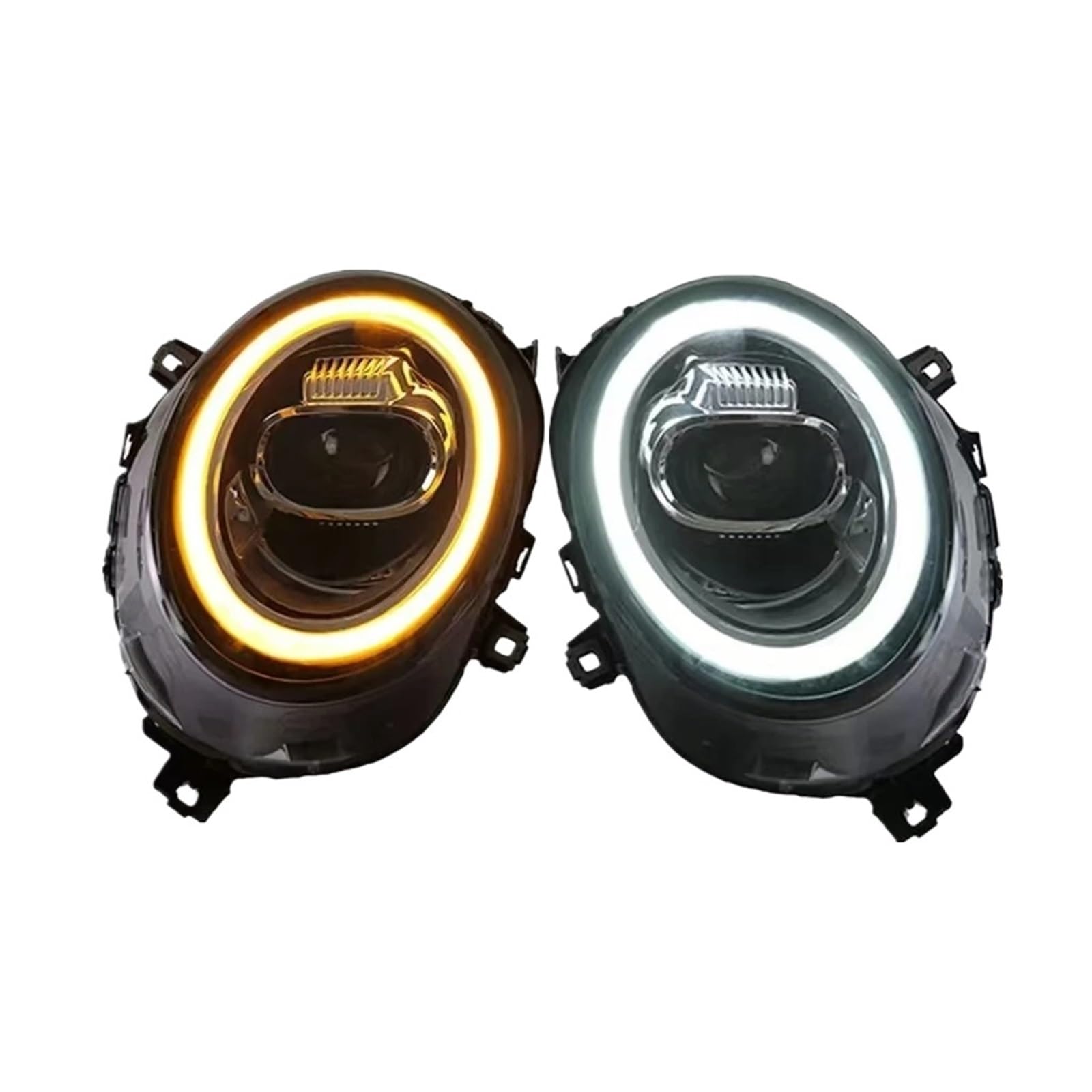 Faro Proiettore Anteriore 1 Coppia Per F55 F56 F54 F57 2014-2022 Gruppo Ottico Anteriore LED Auto Lente Per Proiettore DRL(RHD RGB,Xenon)