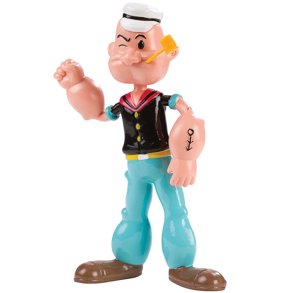 Amazon.com: NJ Croce Popeye Bendable Toy Figure : Toys & Games