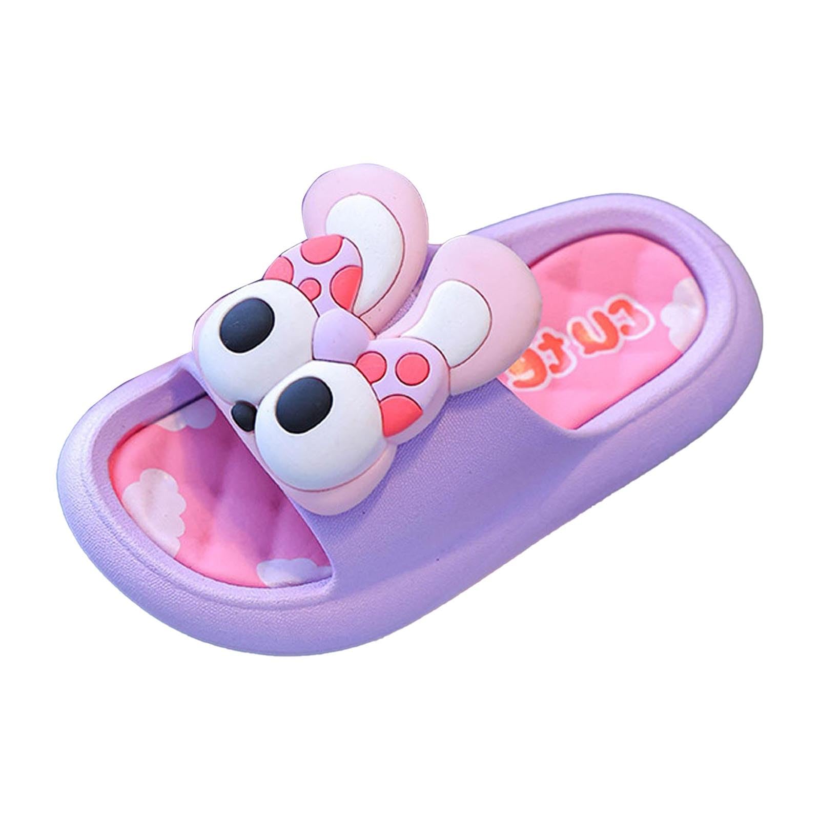 YHQZNLXQ Generisch Sandalias y Zapatillas para niñas con Parte Inferior Gruesa, Transpirables, Antideslizantes, Dibujos Animados