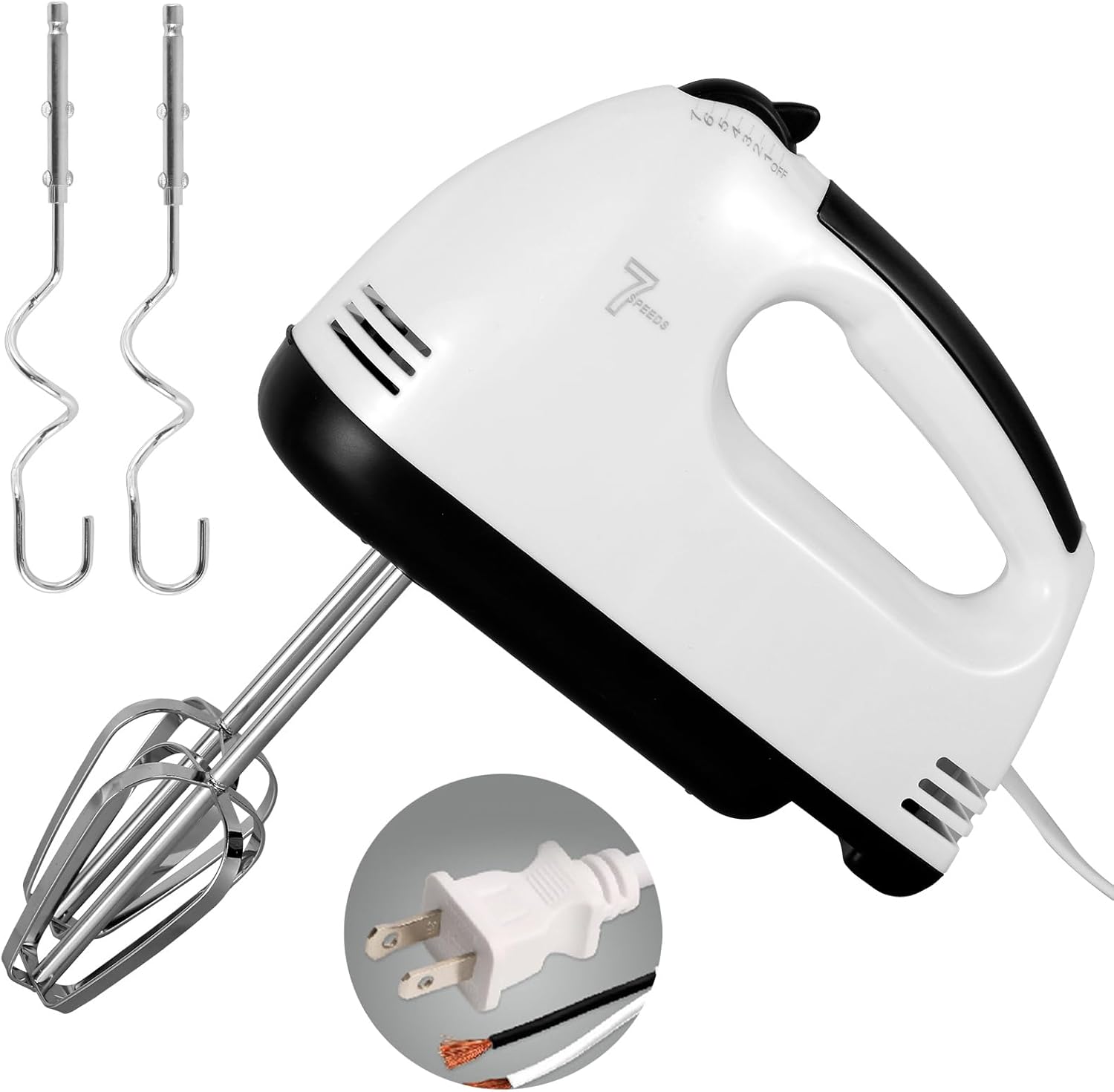 Popular Electric Hand Mixer, Food Handheld Mixer 7 Modes