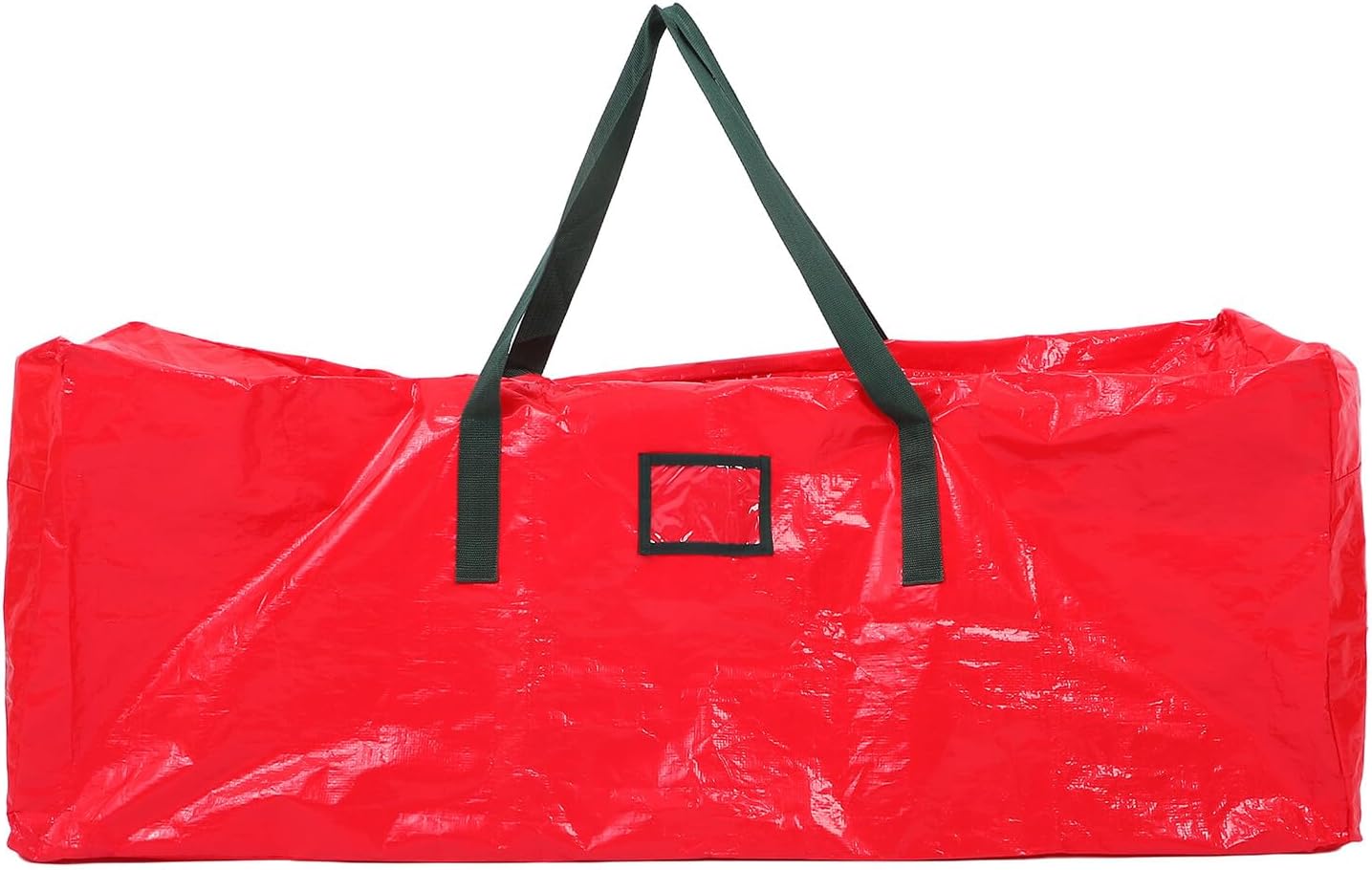 Christmas Tree Storage Bag Heavy Duty Dustproof Zippered Organizer with Reinforced Handles Large Red Artificial Tree Storage for Holiday Home Use