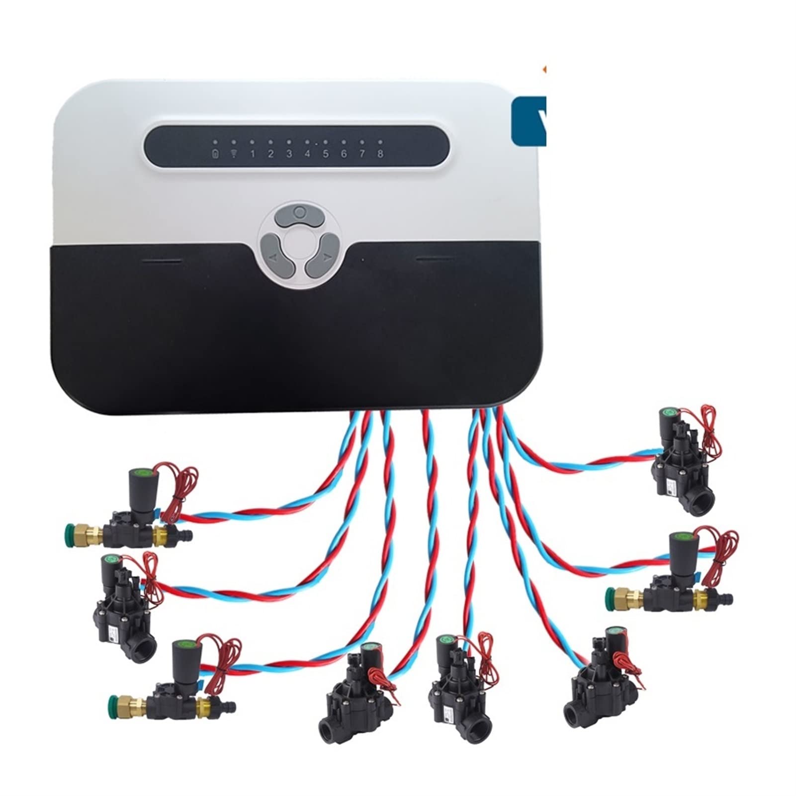 Smart Sprinkler Timer per irrigazione Tuya Smart Home Controllo Wi-Fi Valvola dell'acqua elettrica Elettrovalvole Timer per acqua 24V Controllo automatico del livello dell'acqua Valvola a sfera Trac