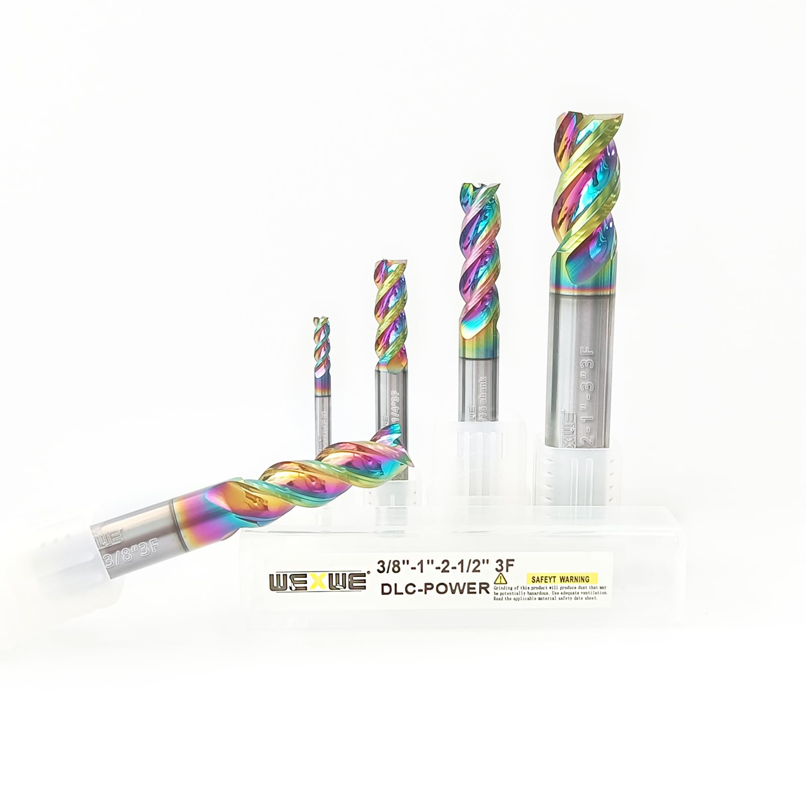 Carbide End Mill Set - Diamond Coating for Metal -9 Carbide End Mill Set - Diamond Coating for Metal -9
