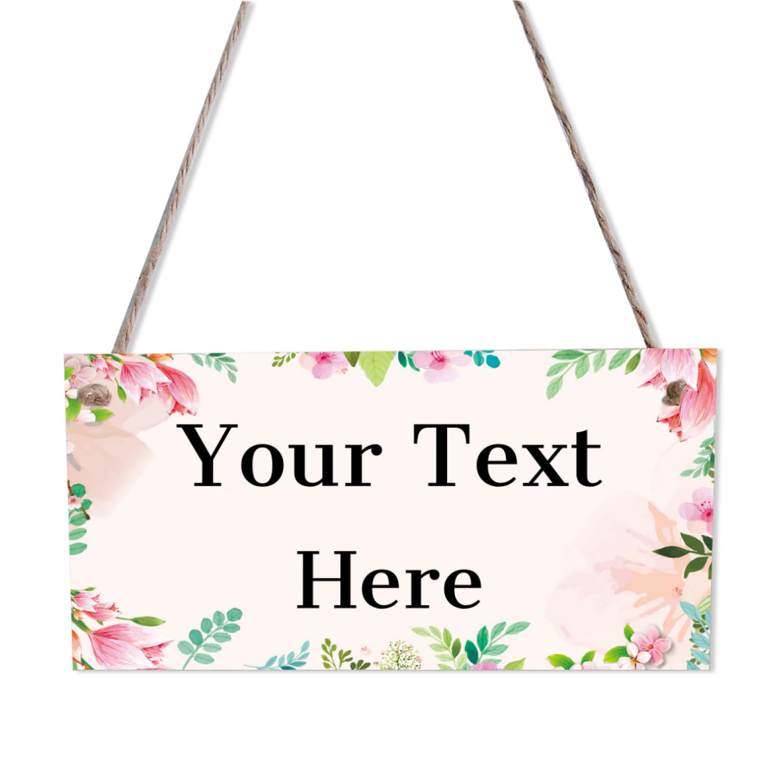 Personalised Wooden Hanging Plaque Signs Customised Wooden Board Decoration Decor for Family Sign, Name Date, Rustic Sign for Home, Kitchen, Wall Art