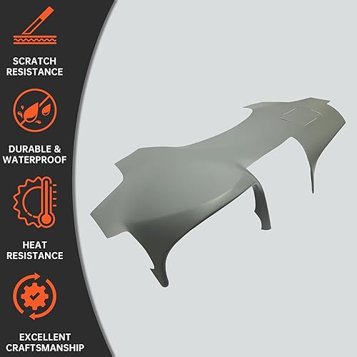 Miniatura 4 de Kojem Cubierta para tablero de salpicadero compatible con Toyota Camry 2007-2011, tapa de repuesto de plástico ABS, color gris